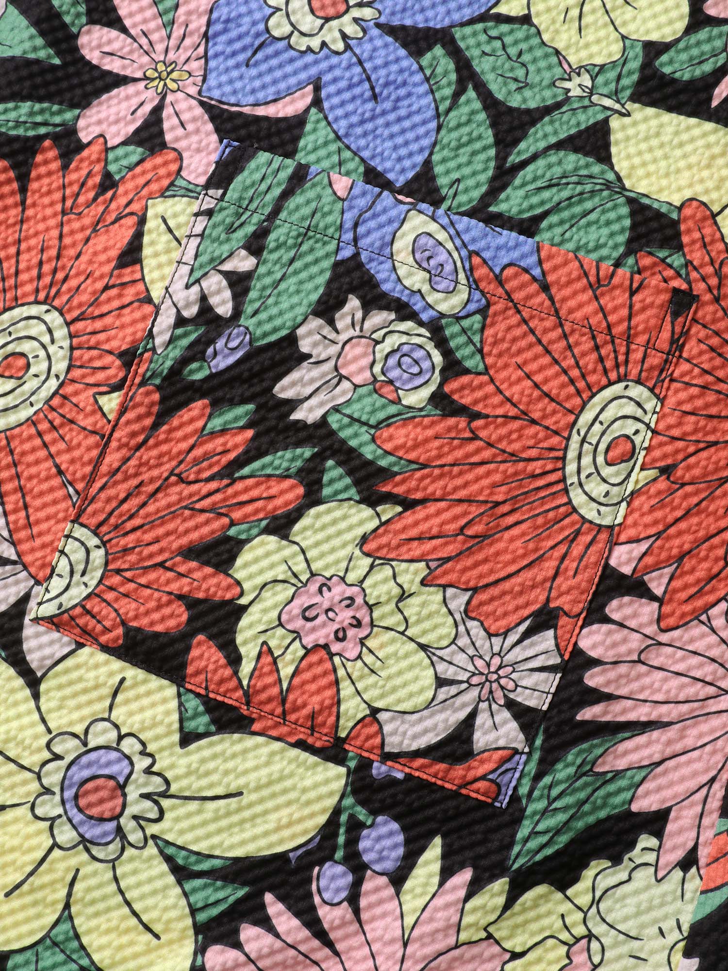 Floral Print Textured Overall Straps Dress - Image 6