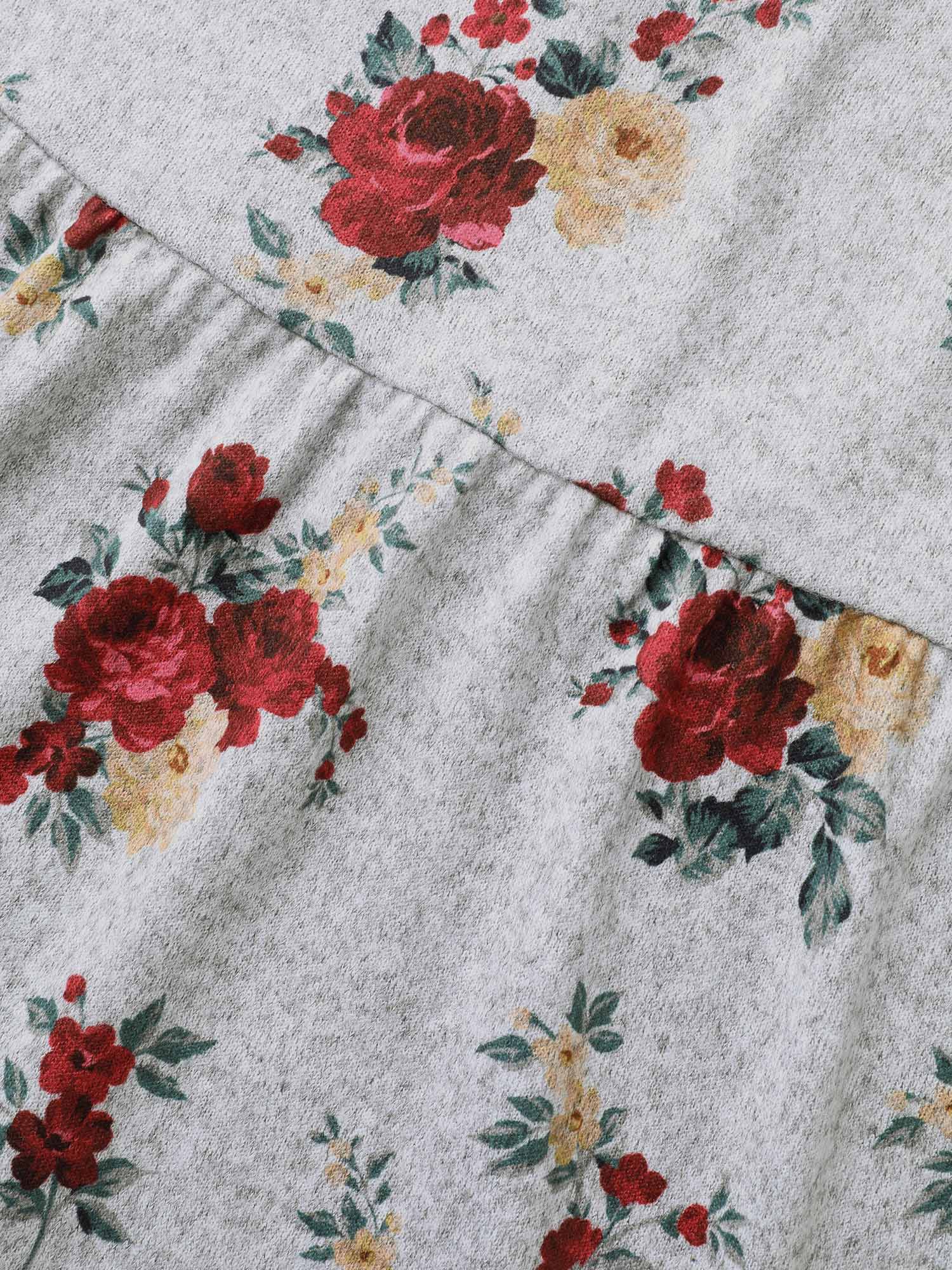 Floral Print Tie Knot T-shirt - Image 7