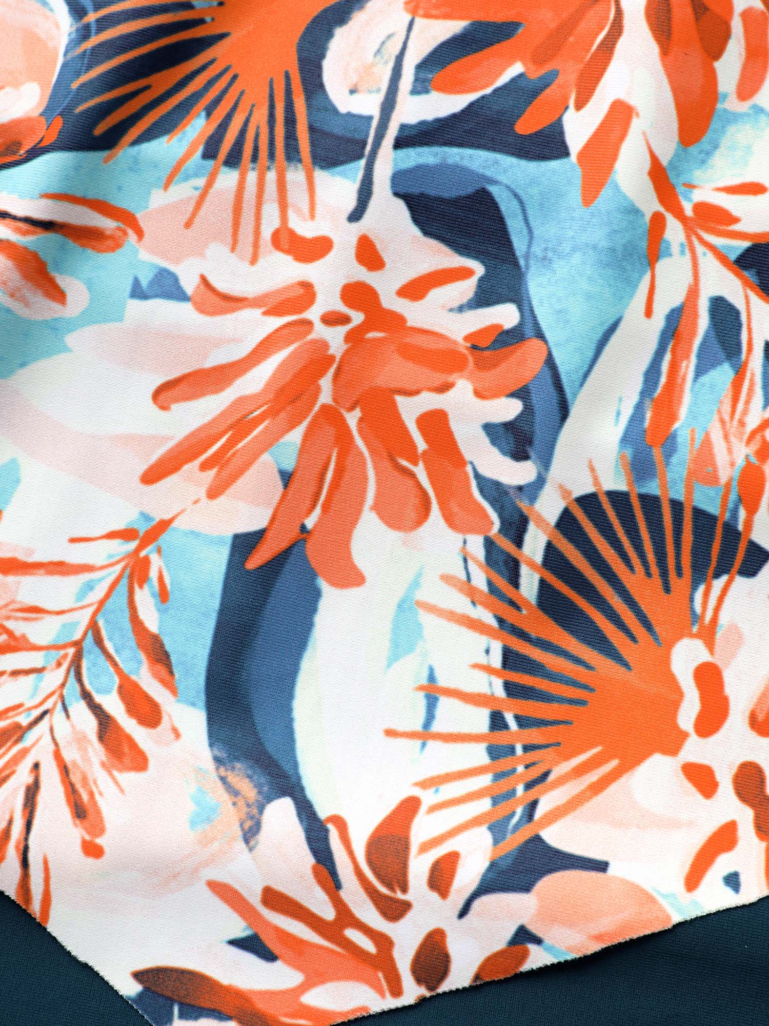 Floral Print Tiered Ruffles One Piece Swimsuit - Image 6