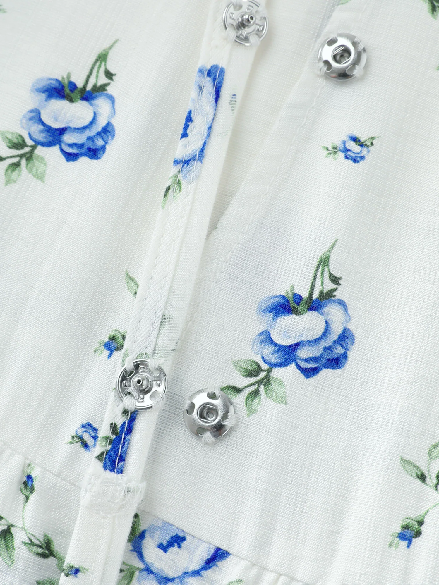 Floral Print Tiered V-Neck Blouse - Image 5