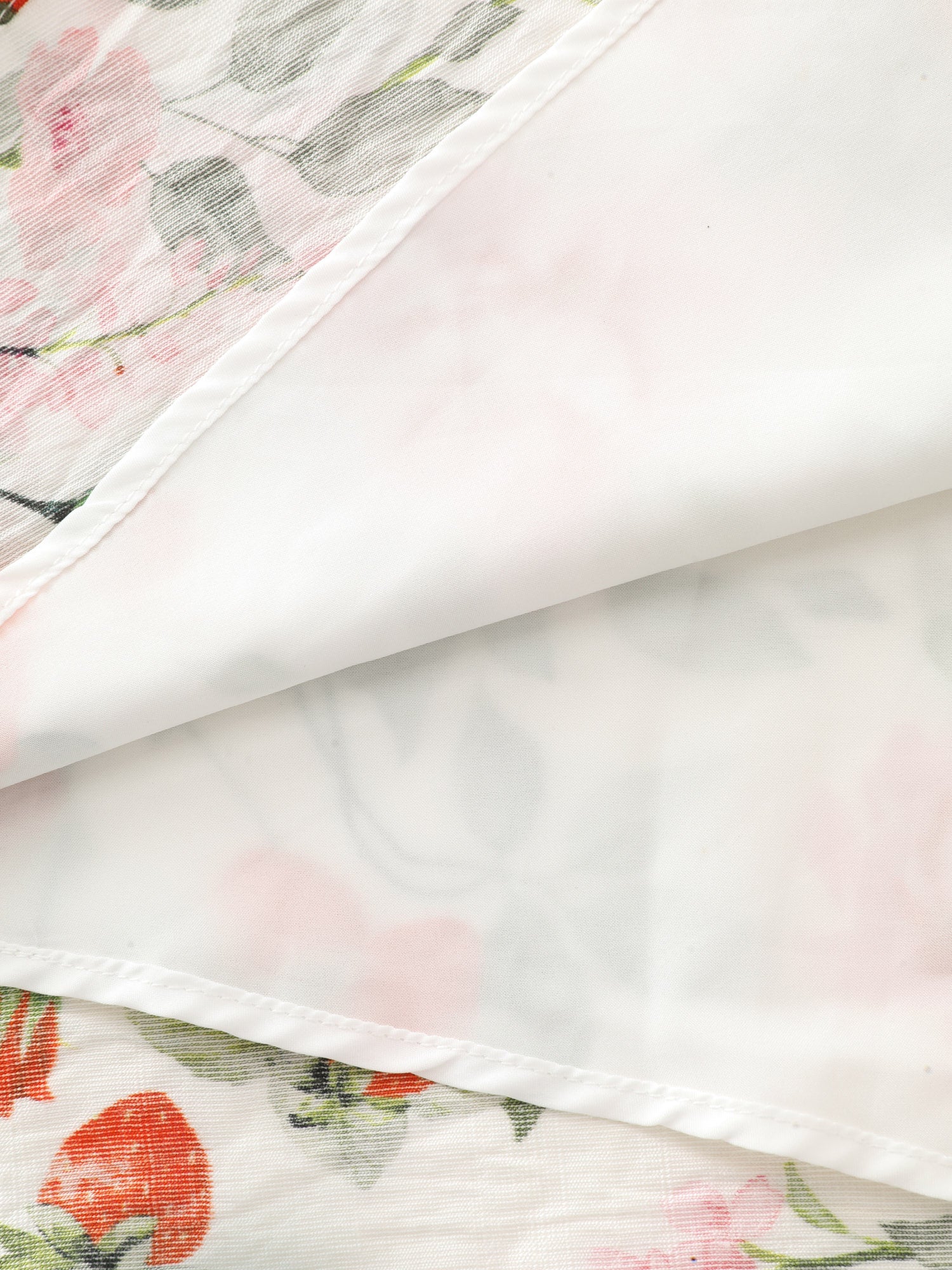 Floral Print Triangular Waist Midi Dress - Image 6