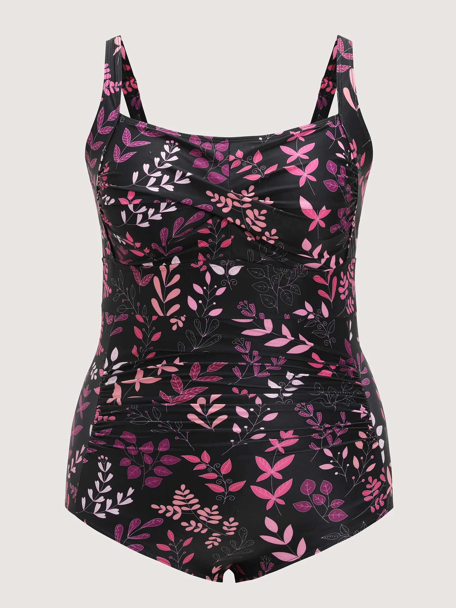 Floral Print Tummy-Control One-Piece Swim - Image 7