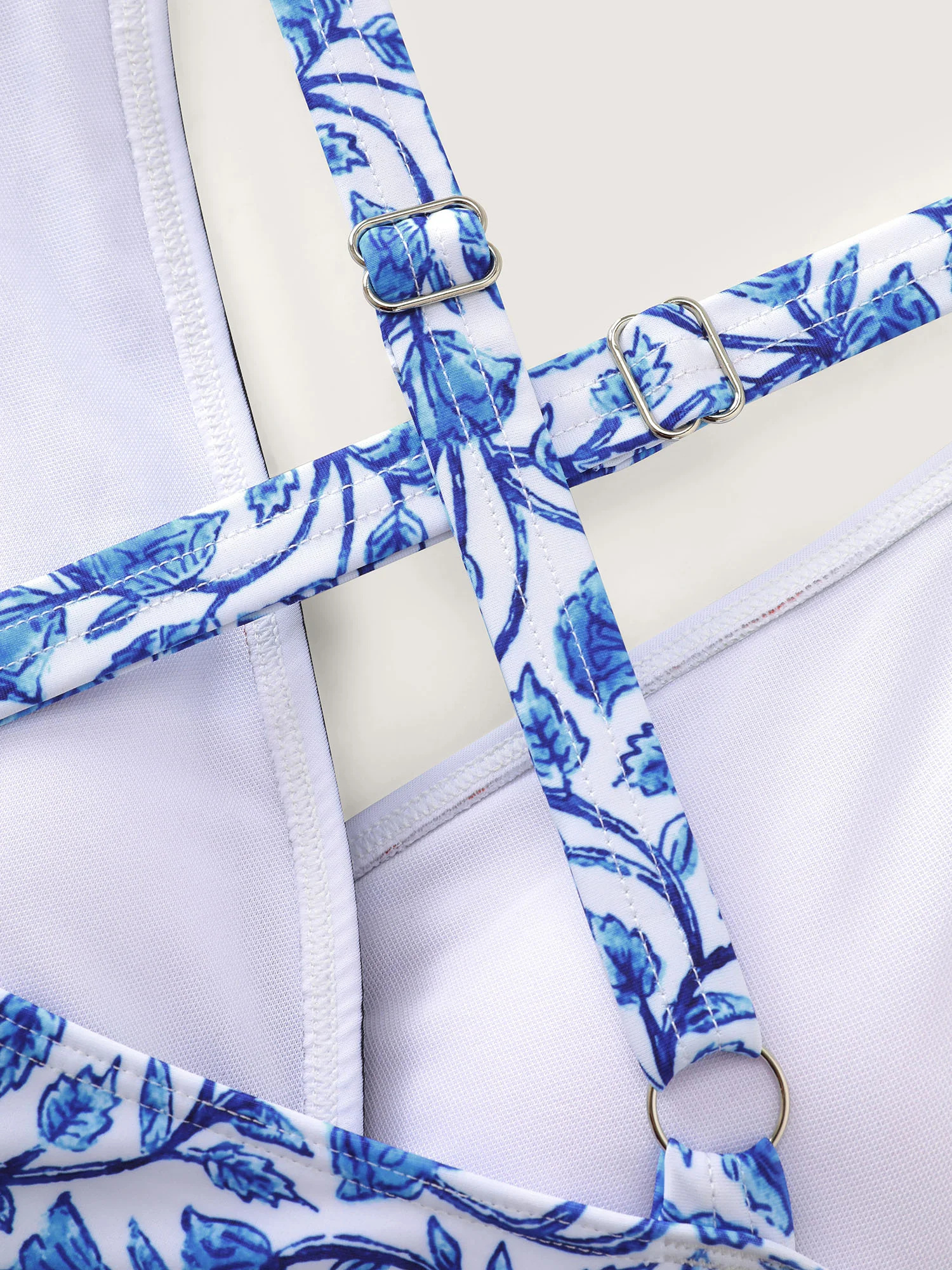 Floral Print Tummy-Control One-Piece Swimsuit - Image 7