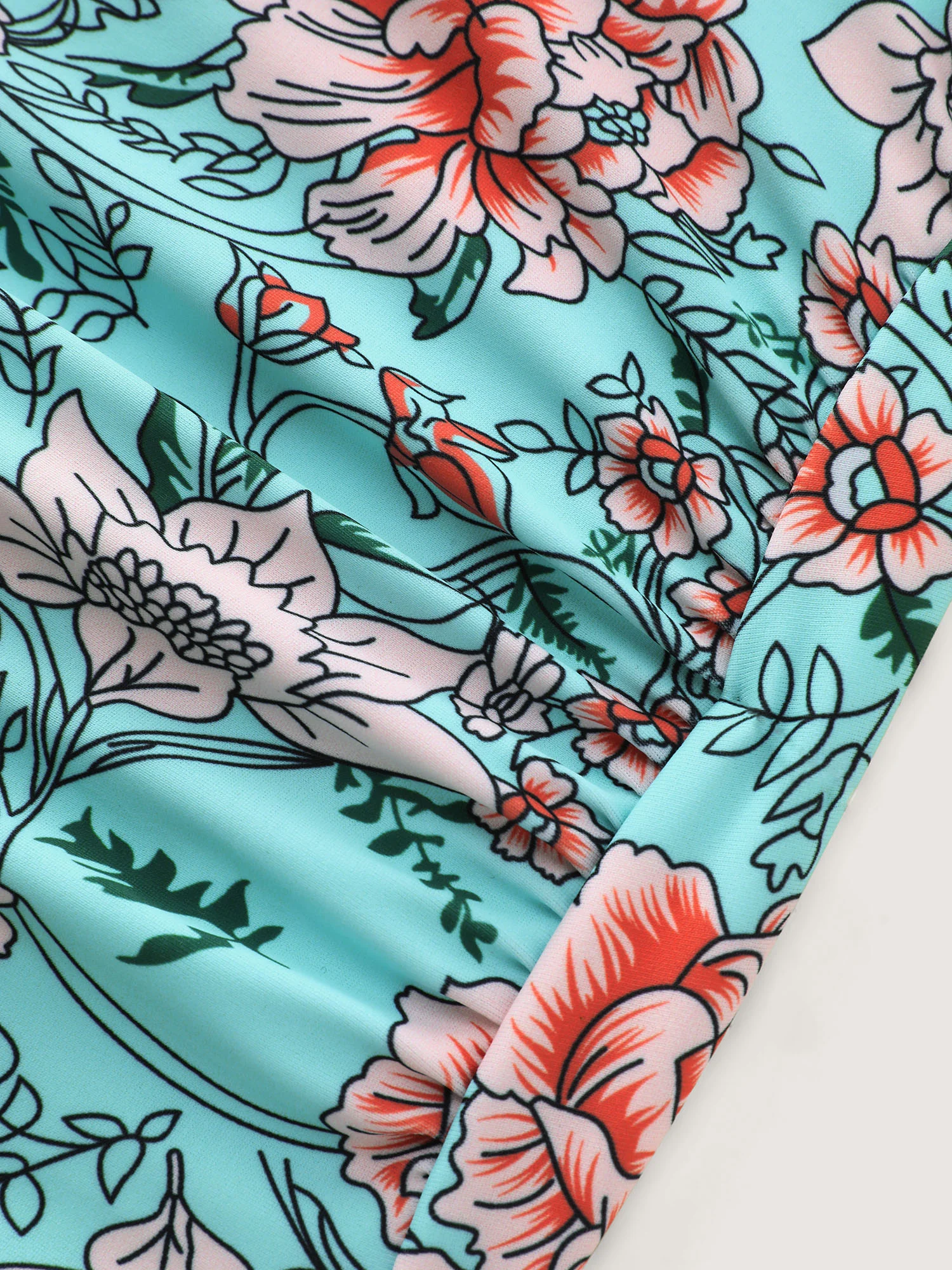 Floral Print Tummy-Control One-Piece Swimsuit - Image 6