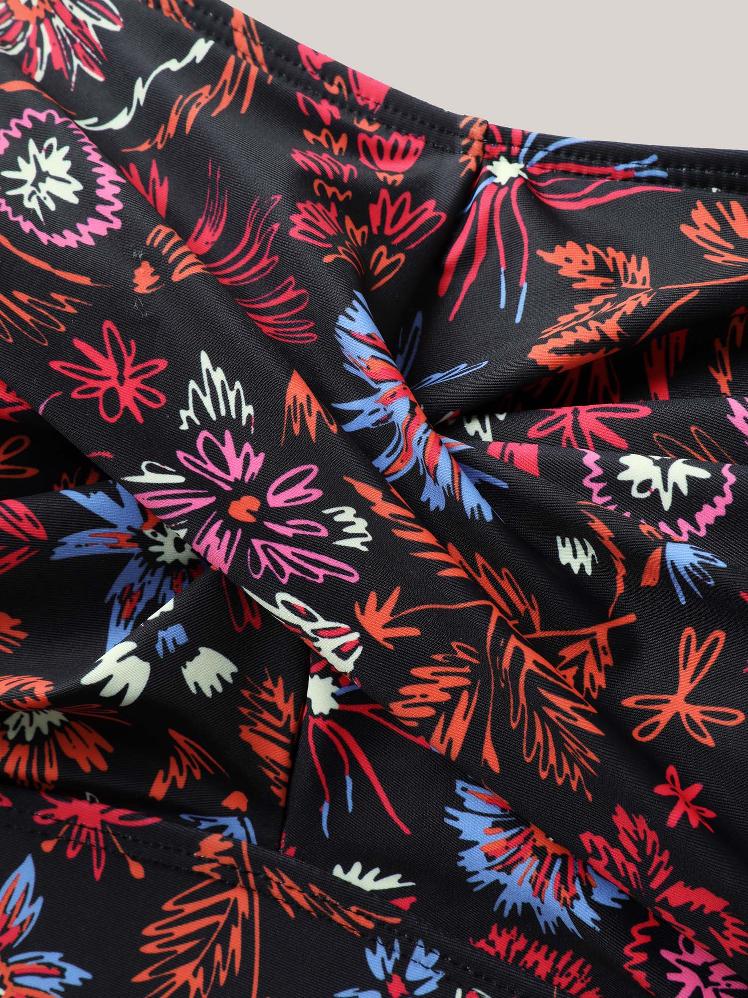 Floral Print Twist Front Swim Top - Image 6