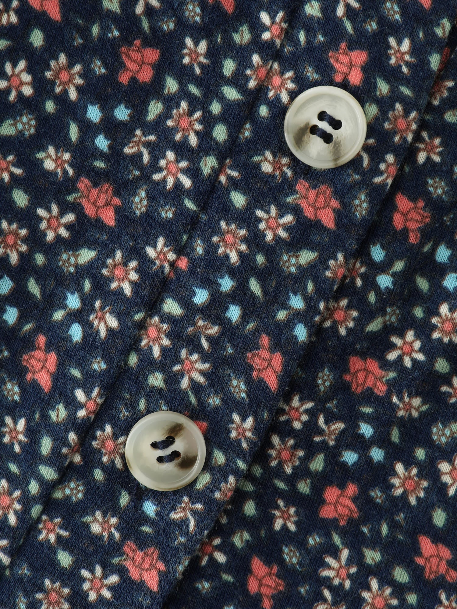 Floral Print V-Neck Button Front Lounge Jumpsuit - Image 6