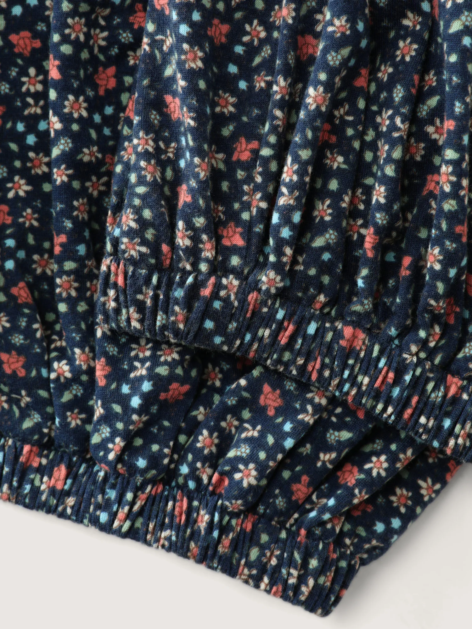 Floral Print V-Neck Button Front Lounge Jumpsuit - Image 7