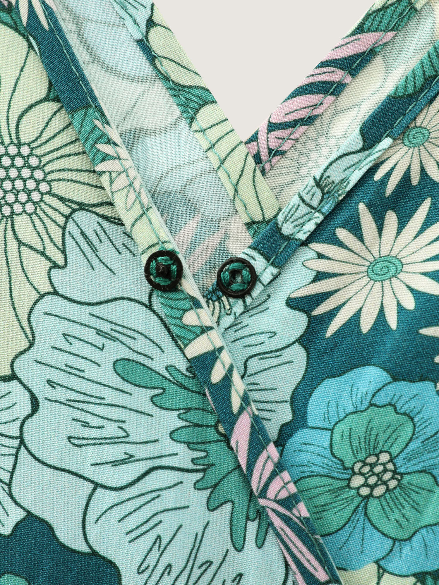 Floral Print Waist-Tie Romper - Image 5