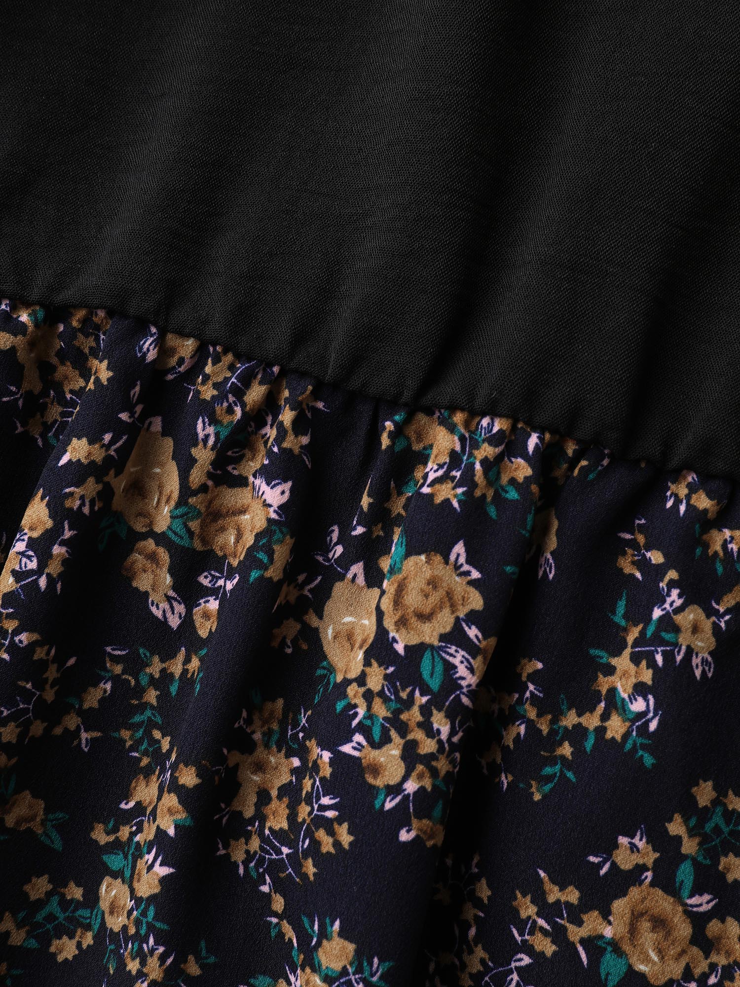 Floral Print Waist-Tie Ruffled Midi Dress - Image 6