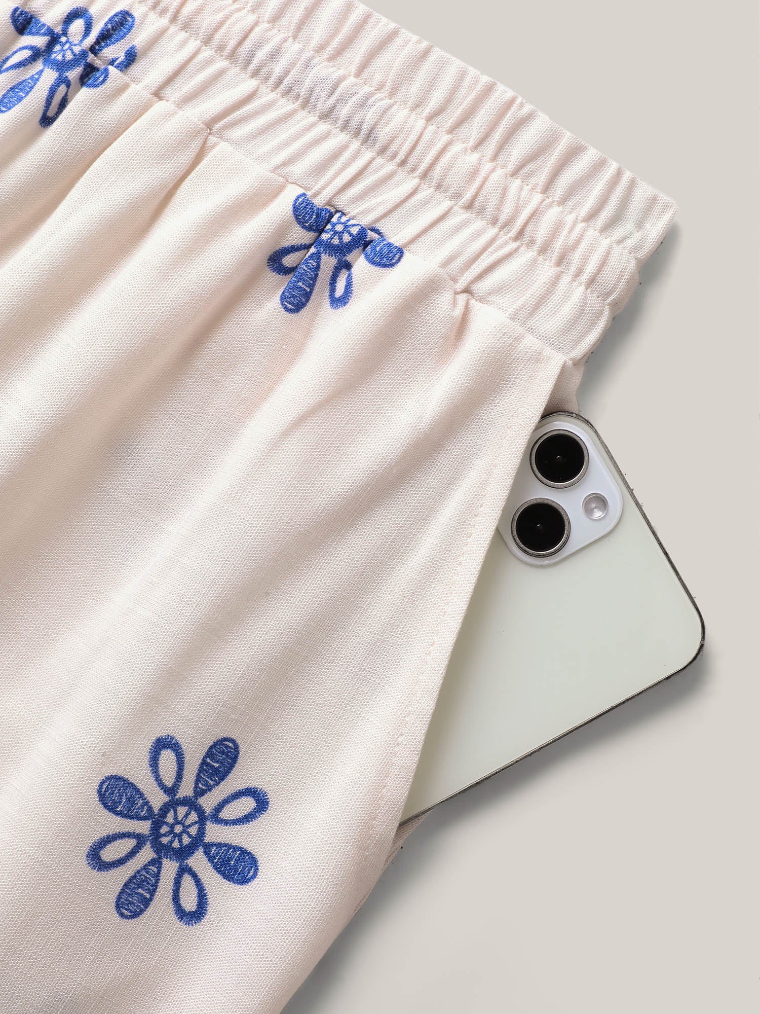 Floral Print Wide-Leg Pants - Image 7