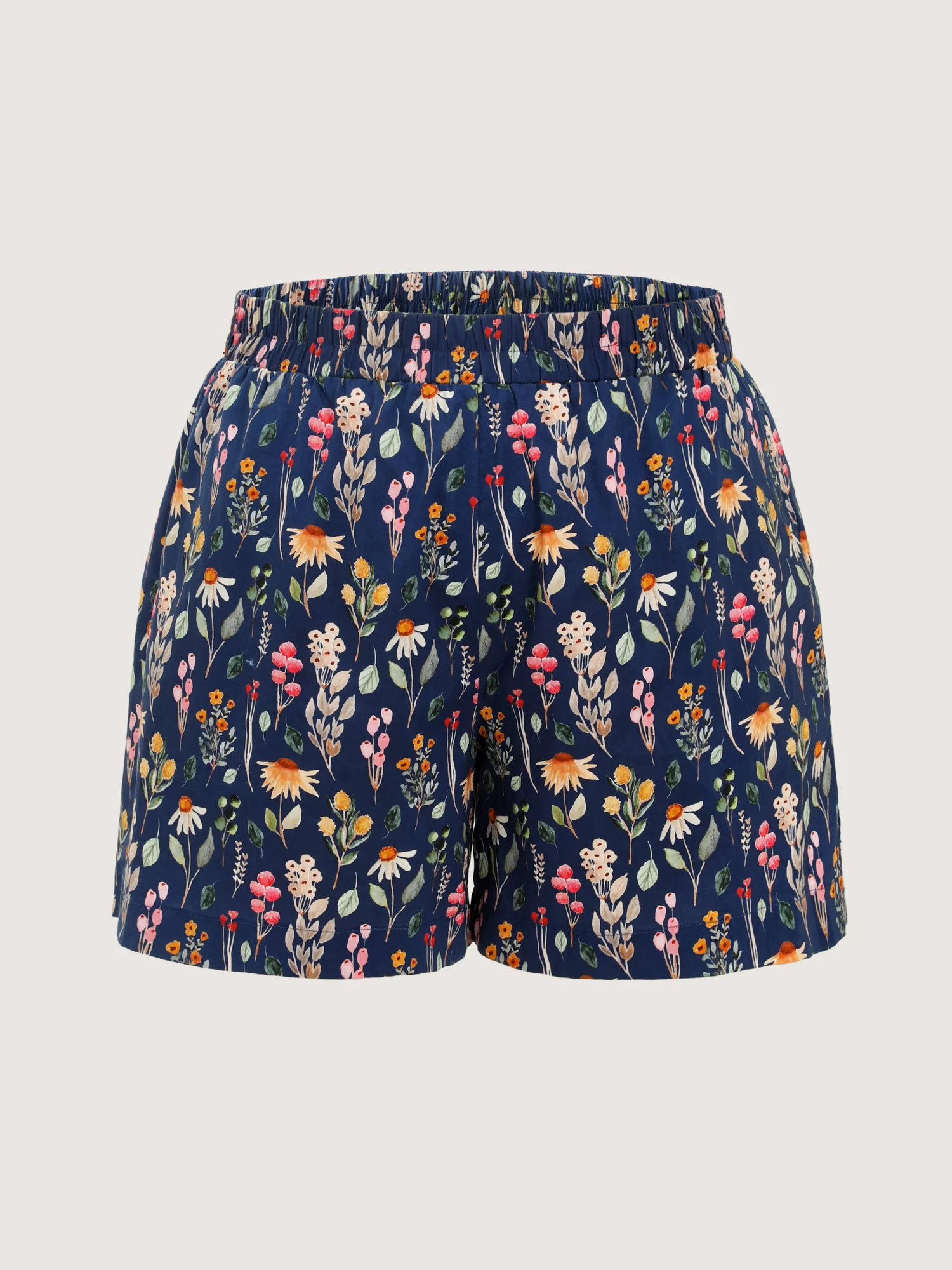 Floral Print Wide Waistband Shorts - Image 7