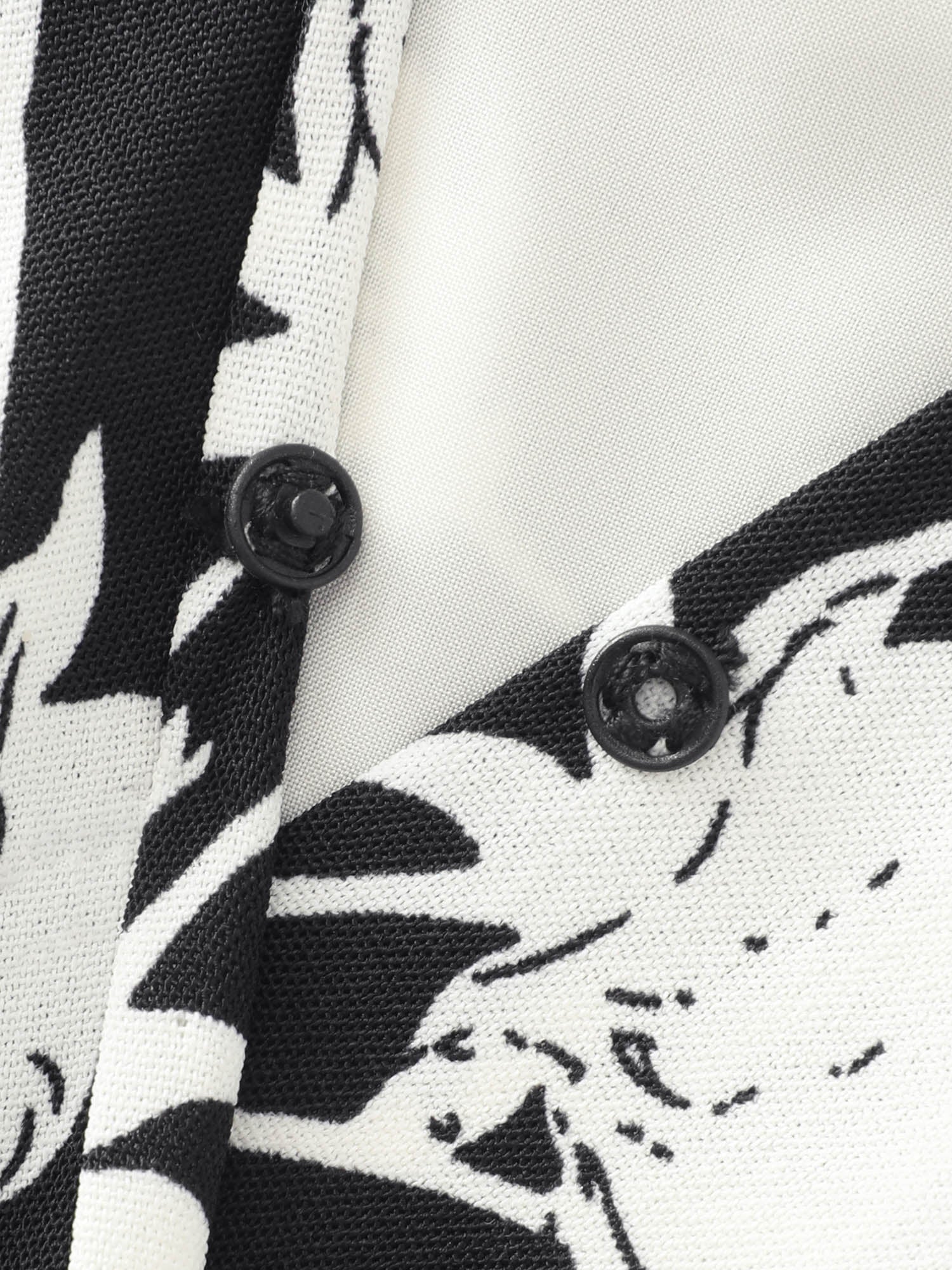 Floral Print Wrap Neckline Side Tie Midi Dress - Image 5