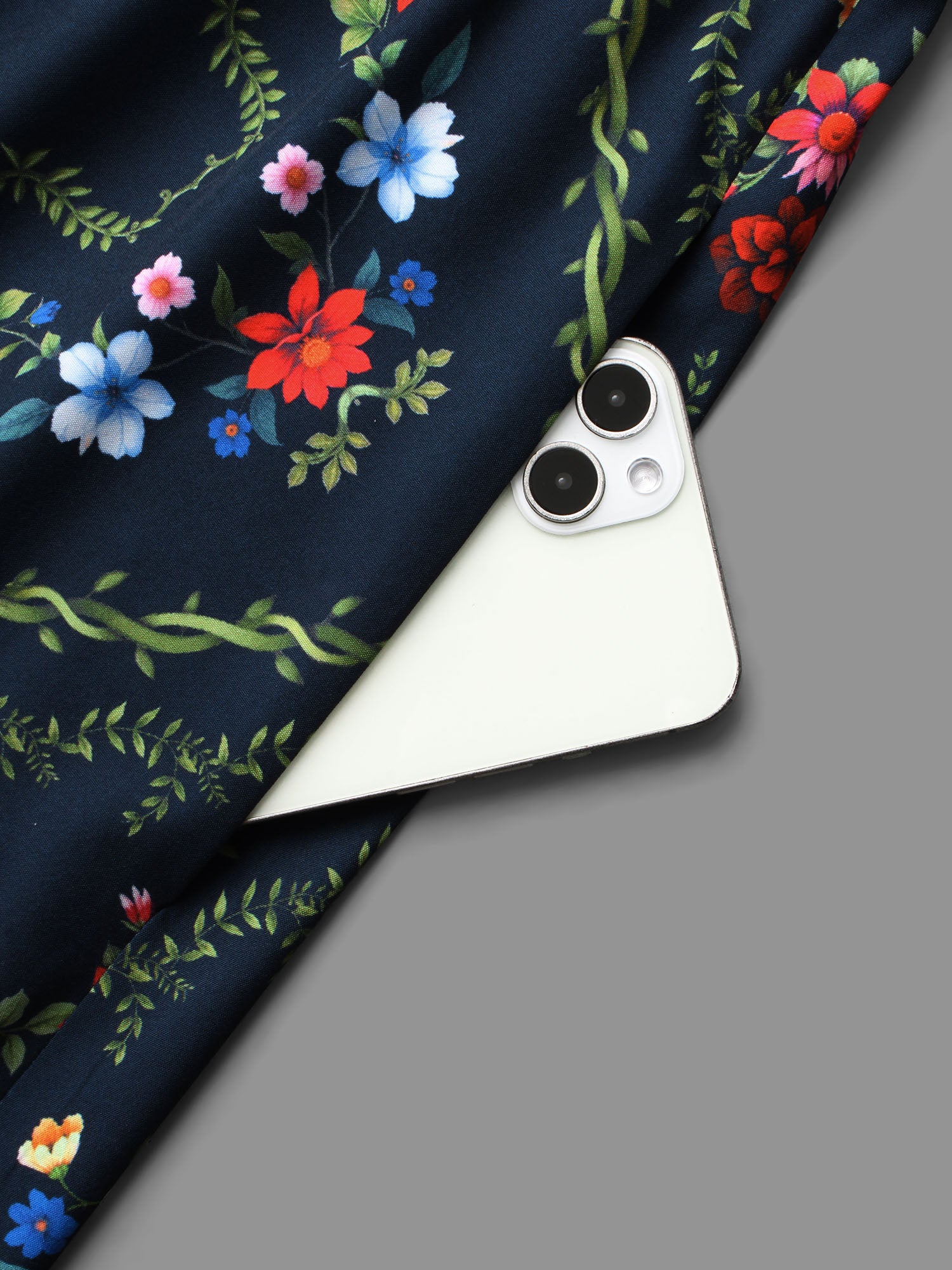 Floral Printed Heart neckline Lantern Sleeve Dress - Image 7