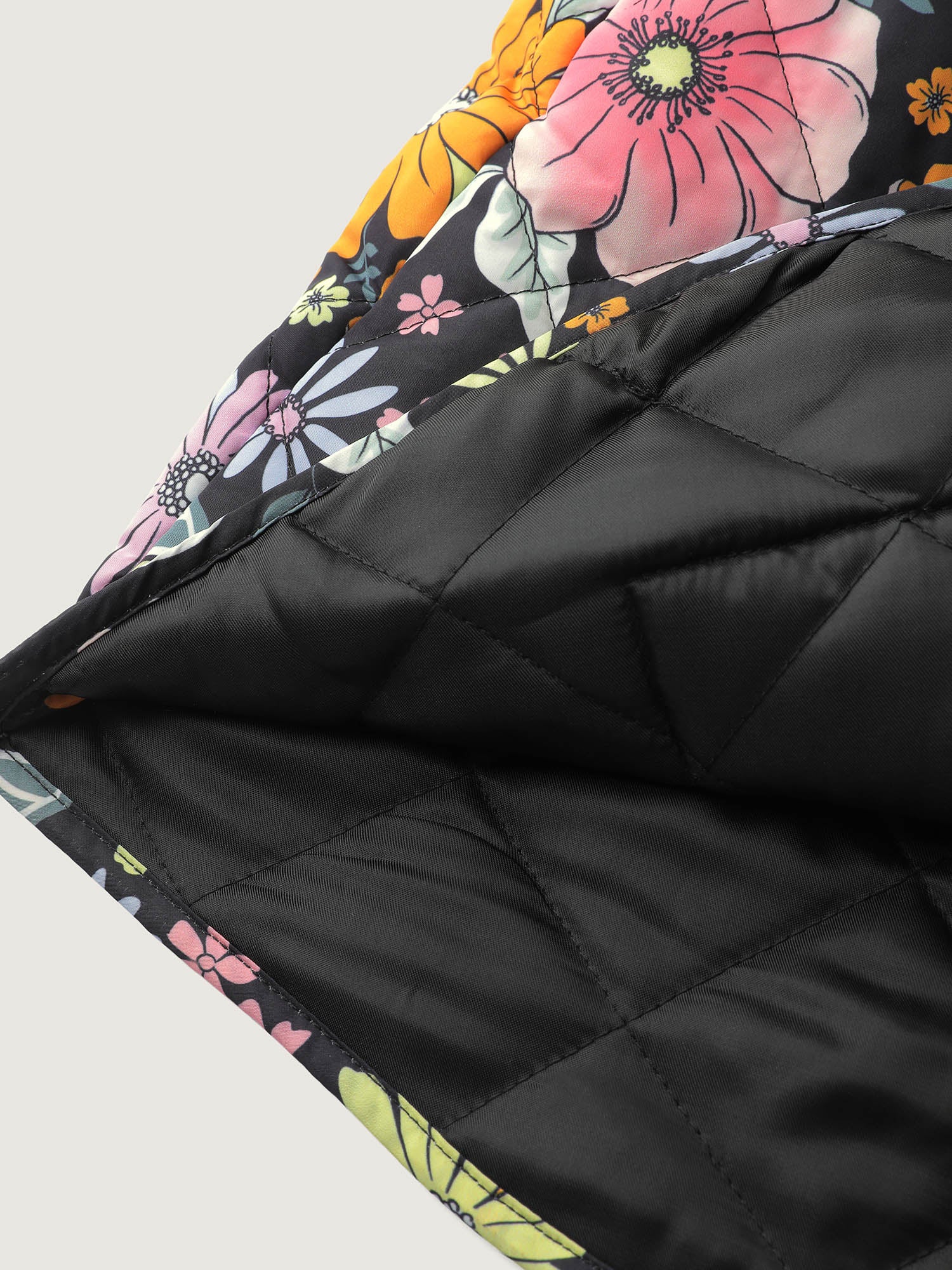 Floral Quilted Cotton Ruffled Neck Vest - Image 5