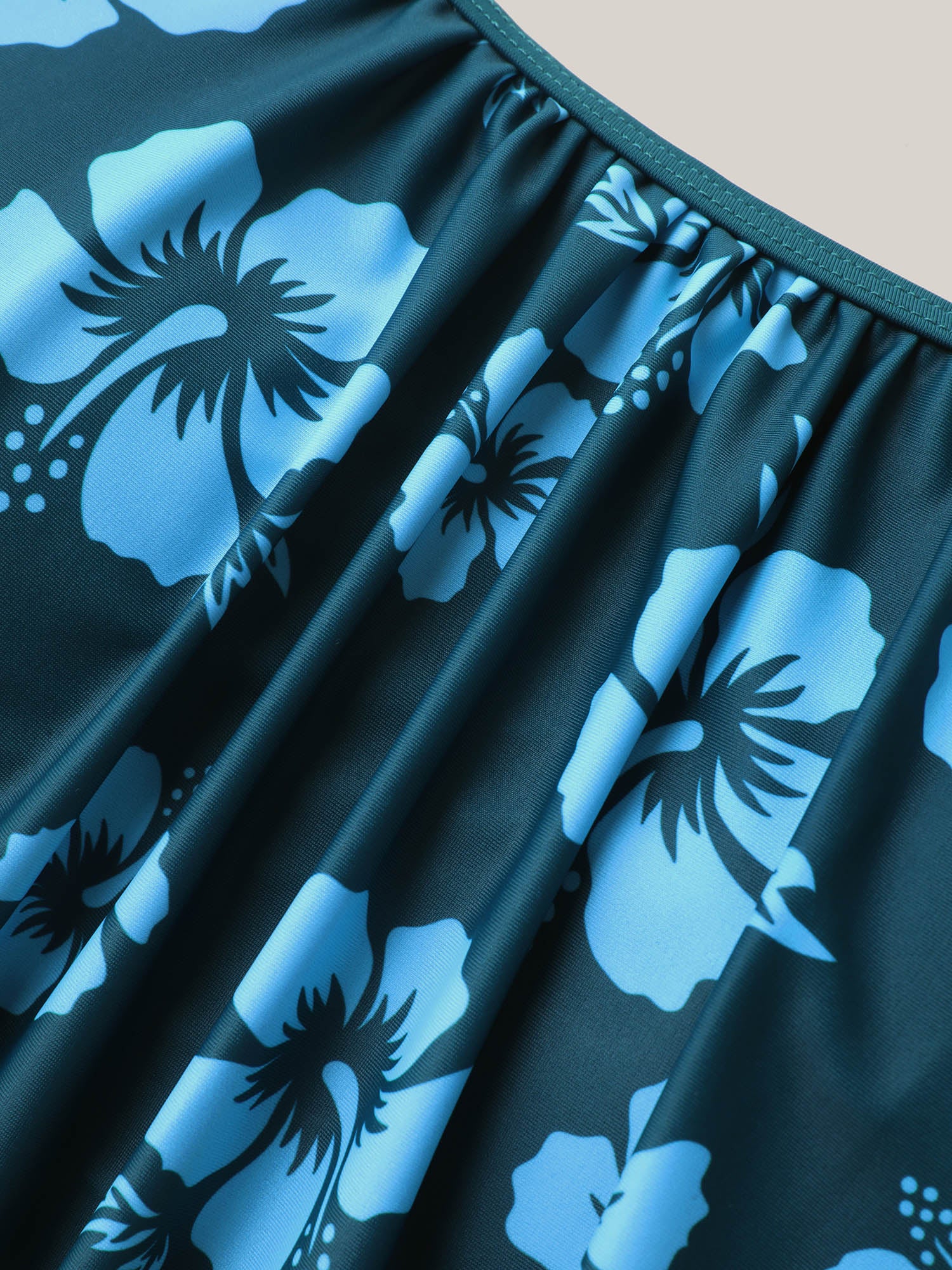 Floral Removable Cups Pocket One-Piece Swimsuit - Image 7