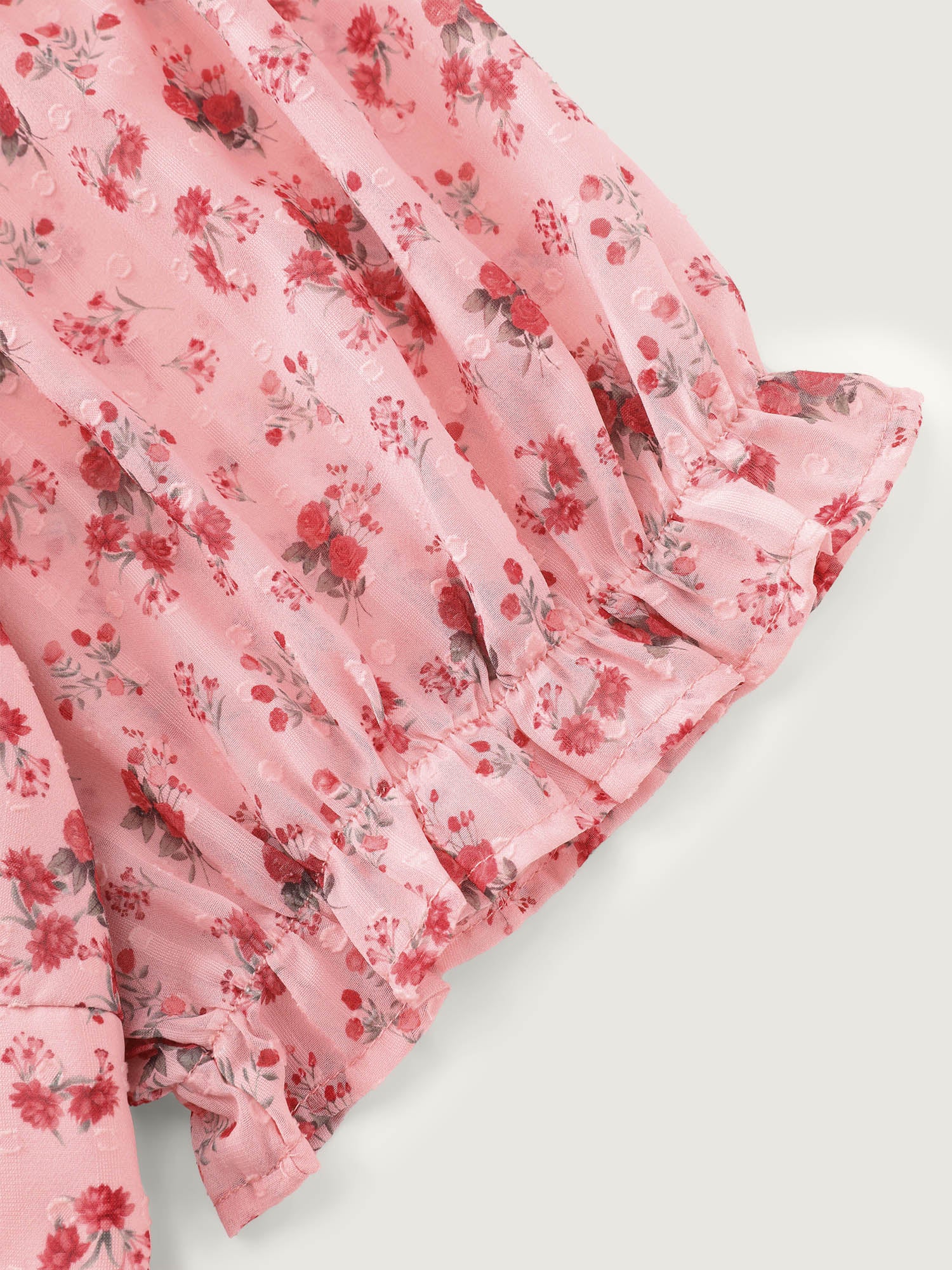 Floral Romance Bust-Friendly Shirred Blouse - Image 5