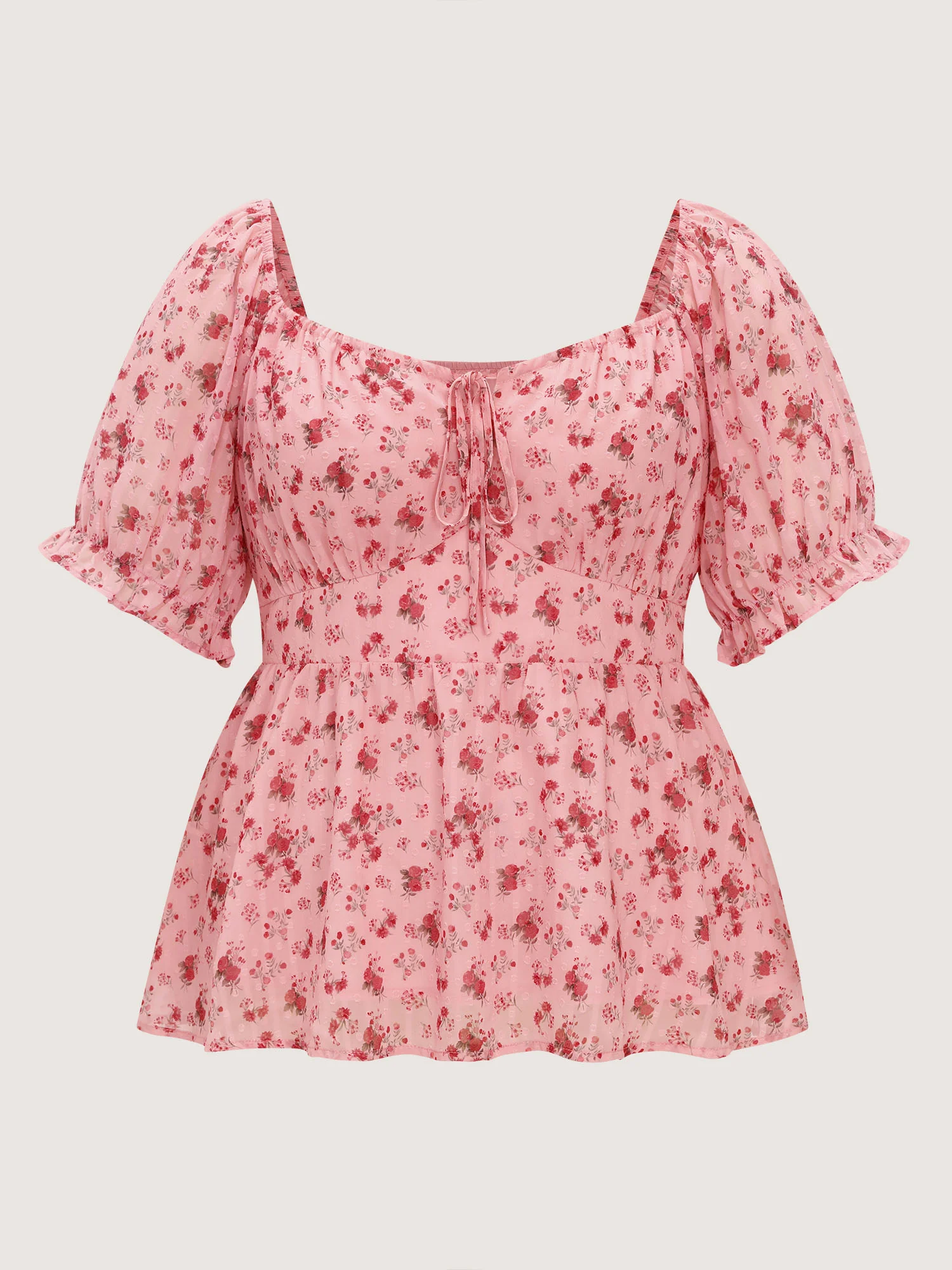 Floral Romance Bust-Friendly Shirred Blouse - Image 7