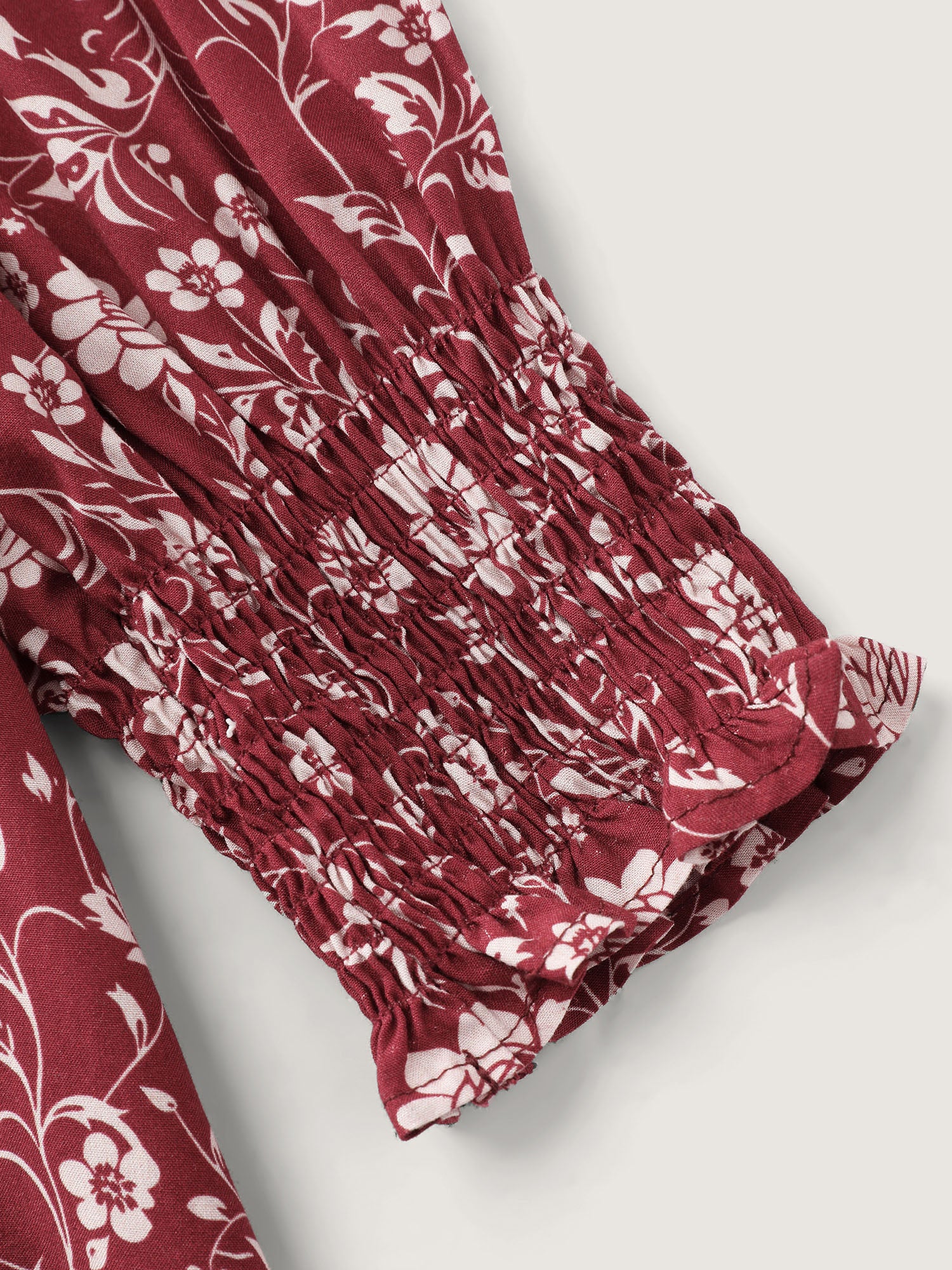 Floral Ruffled Collar Button Down Blouse - Image 6