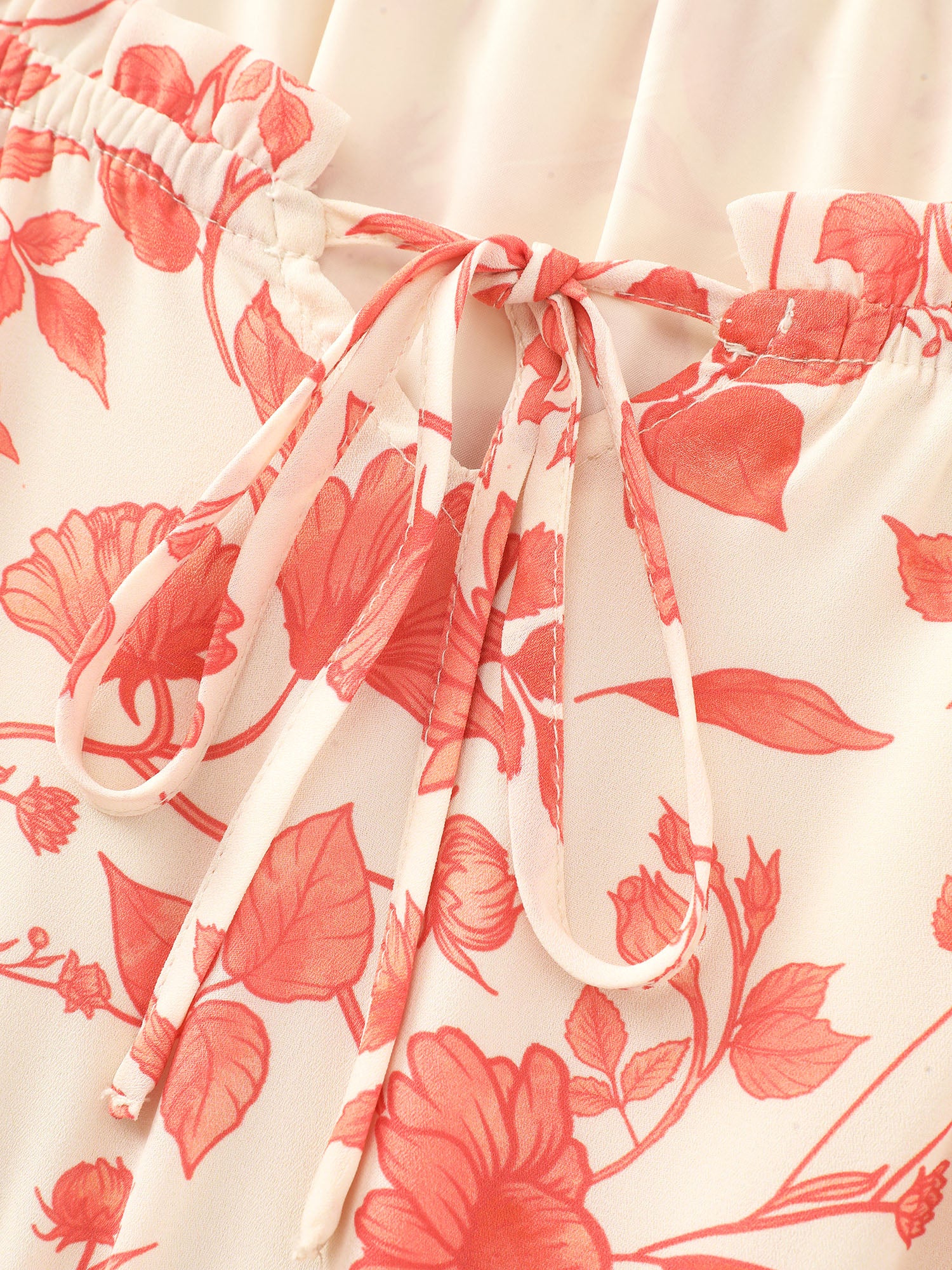 Floral Ruffled Edge Tiered Maxi Dress - Image 4