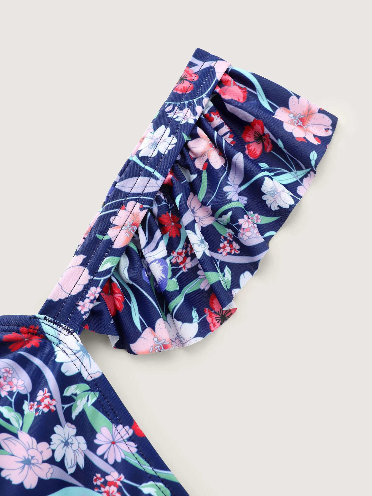 Floral Sarong Two-Piece Set Swimsuit - Image 10