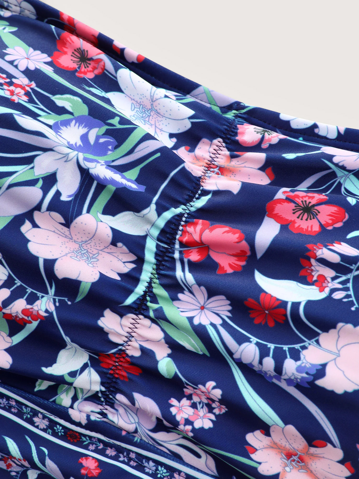 Floral Sarong Two-Piece Set Swimsuit - Image 11