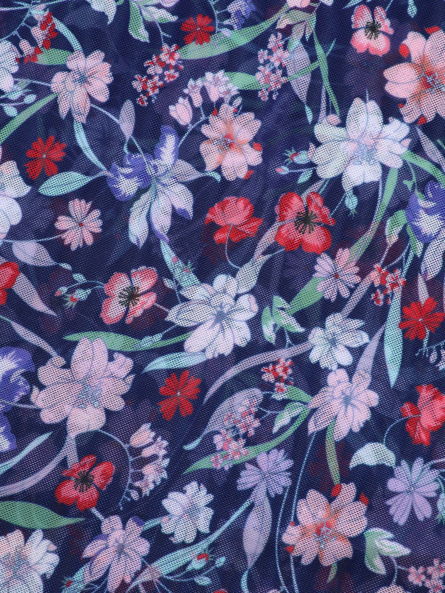 Floral Sarong Two-Piece Set Swimsuit - Image 12