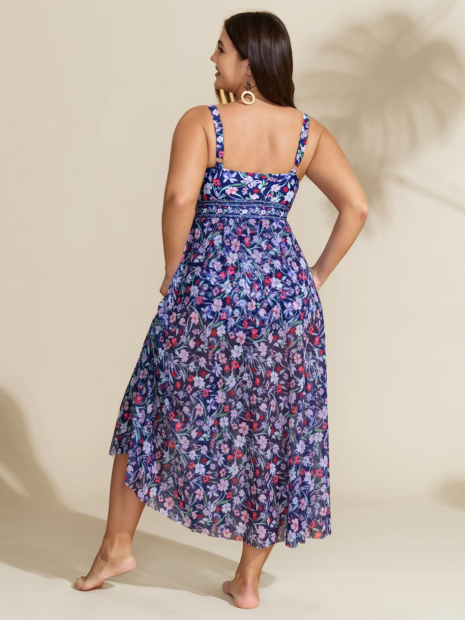 Floral Sarong Two-Piece Set Swimsuit - Image 6
