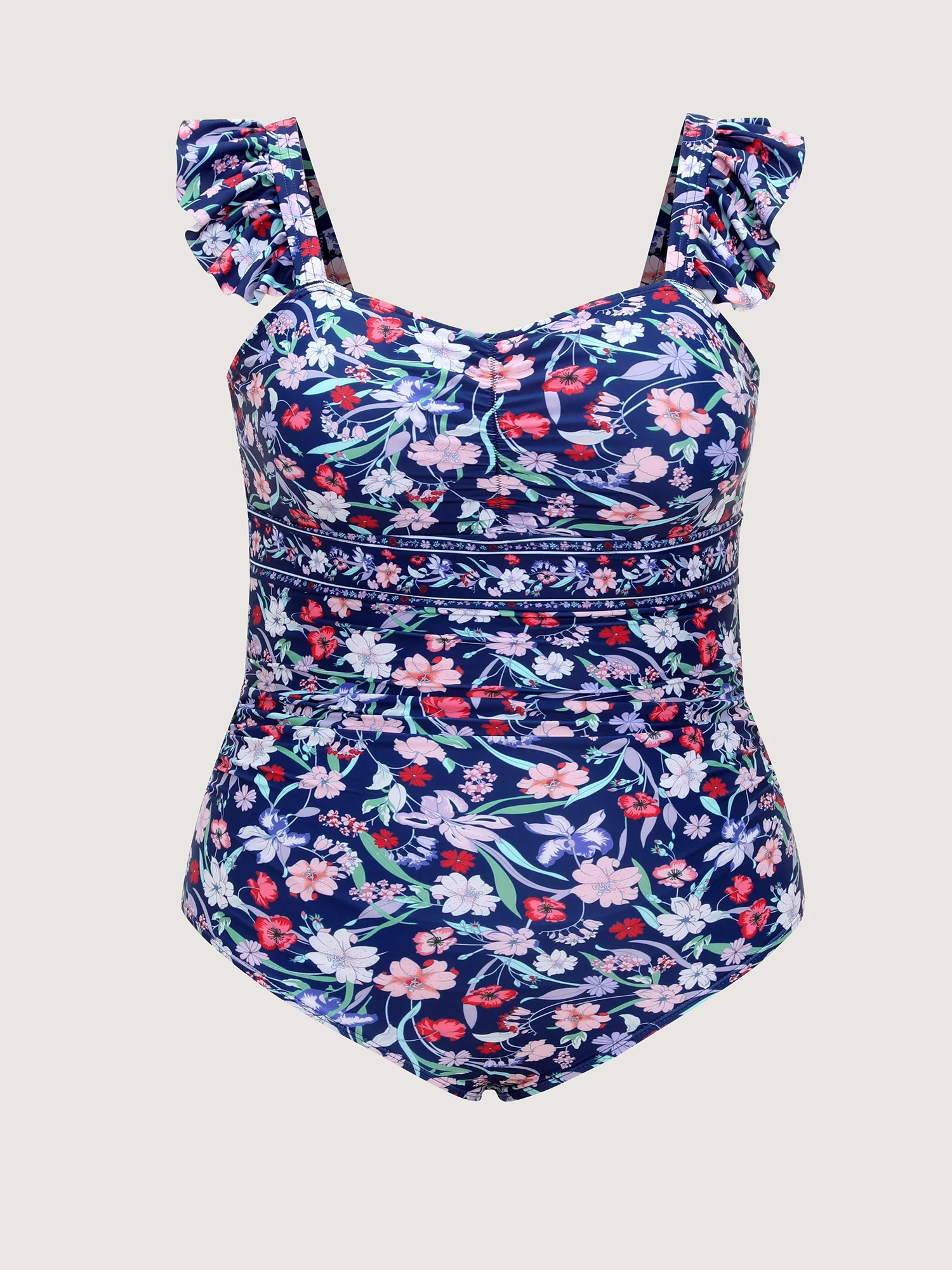 Floral Sarong Two-Piece Set Swimsuit - Image 8