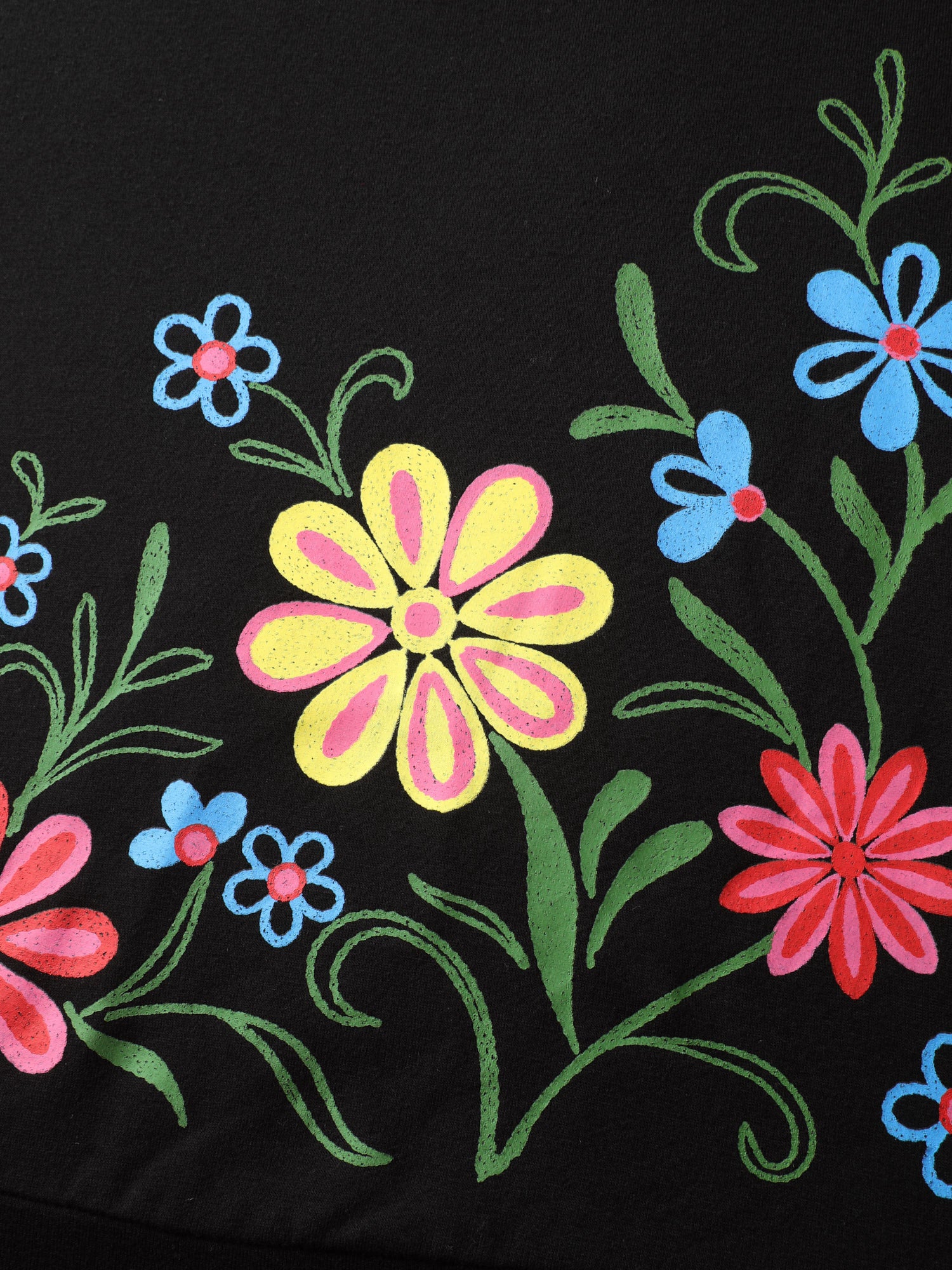 Floral Sheer Lined Contrast Sweatshirt - Image 5