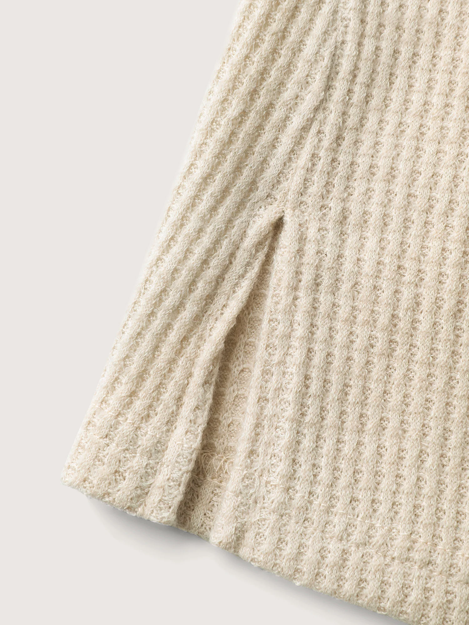 Floral Sheer Textured Sleeve V-Neck Sweatshirt - Image 6