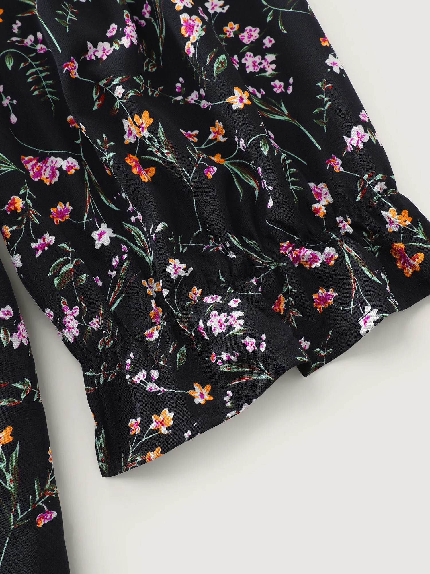 Floral Shirred Waist-Defining Jumpsuit - Image 5
