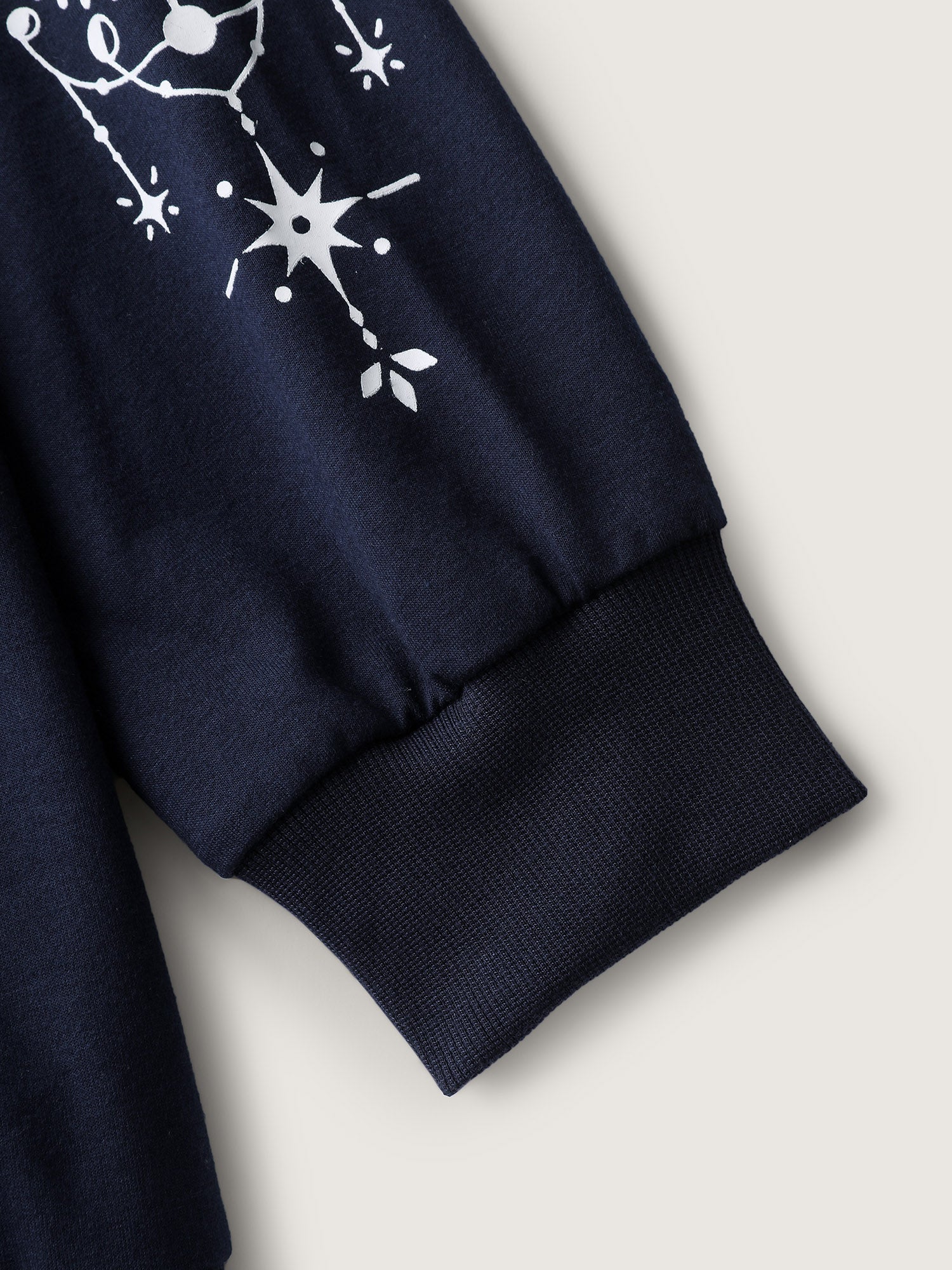 Floral Sleeve Print Contrast Sweatshirt - Image 6