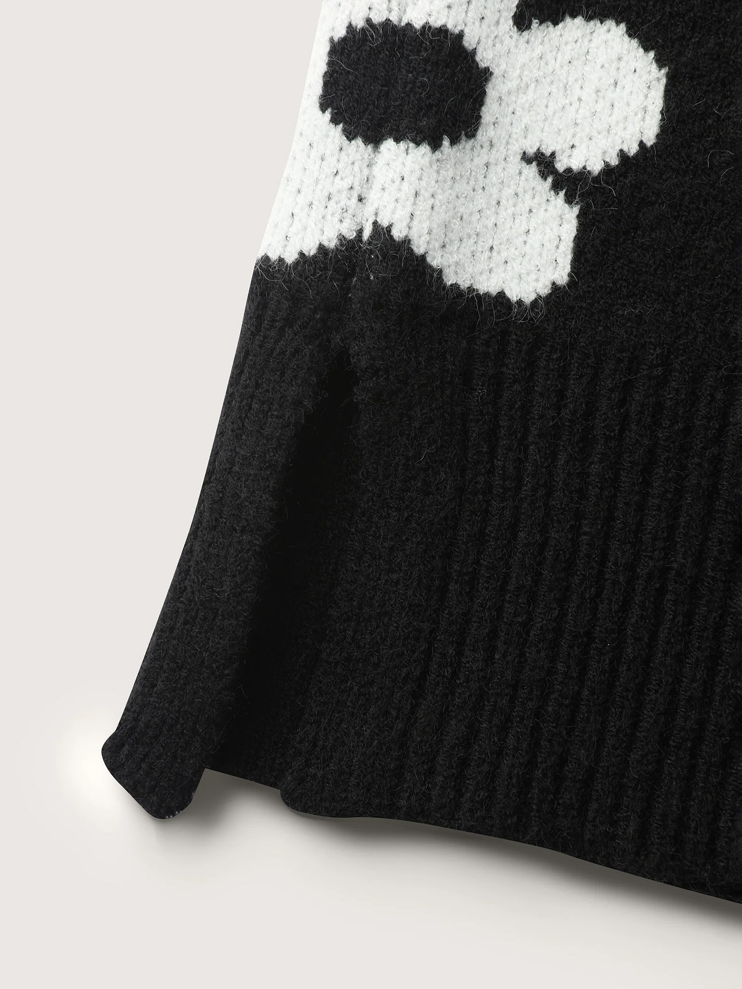Floral Split Hem Color Contrast Pullover - Image 7
