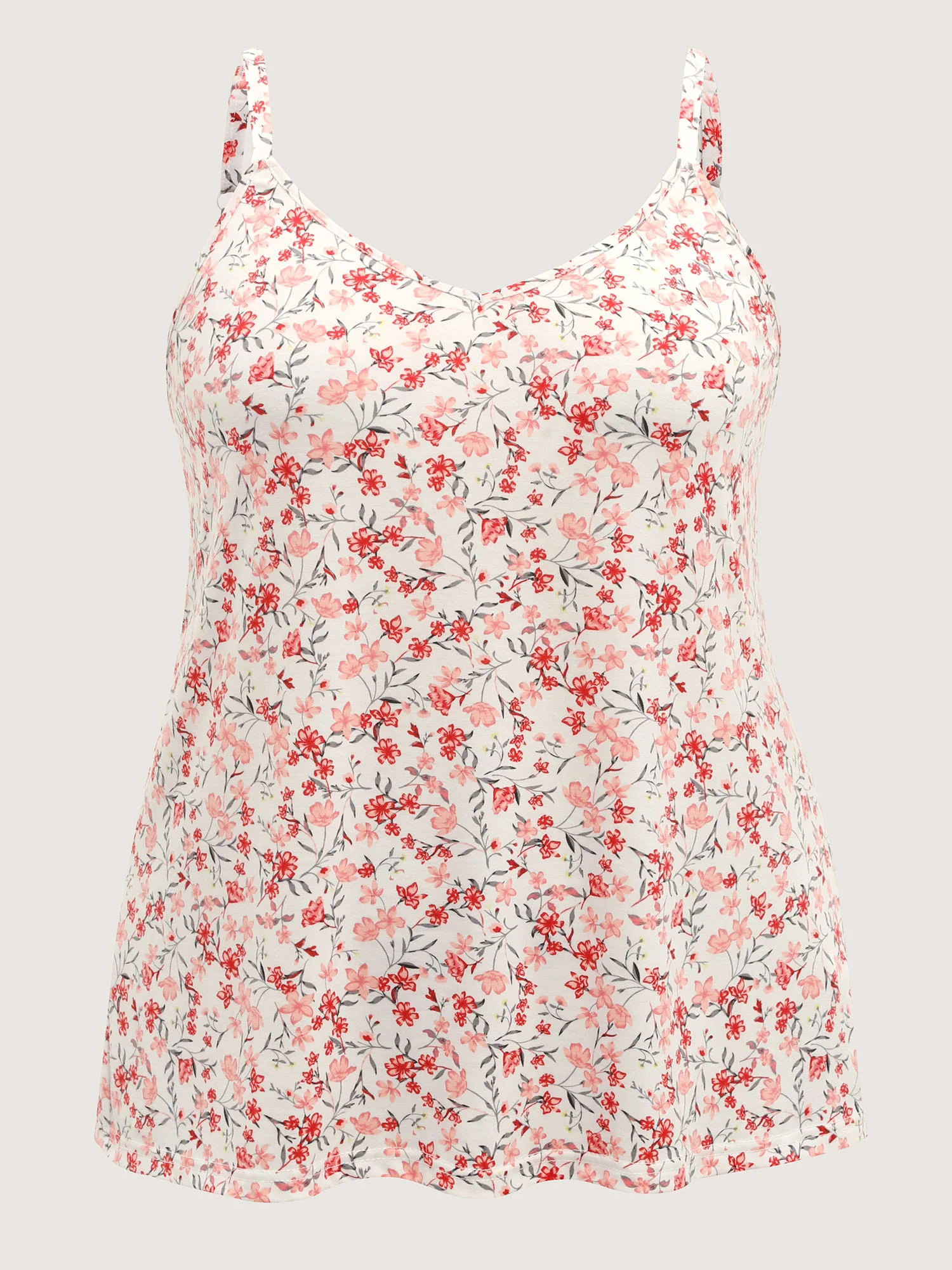 Floral Stretchy Backless Tie Tank Top - Image 6