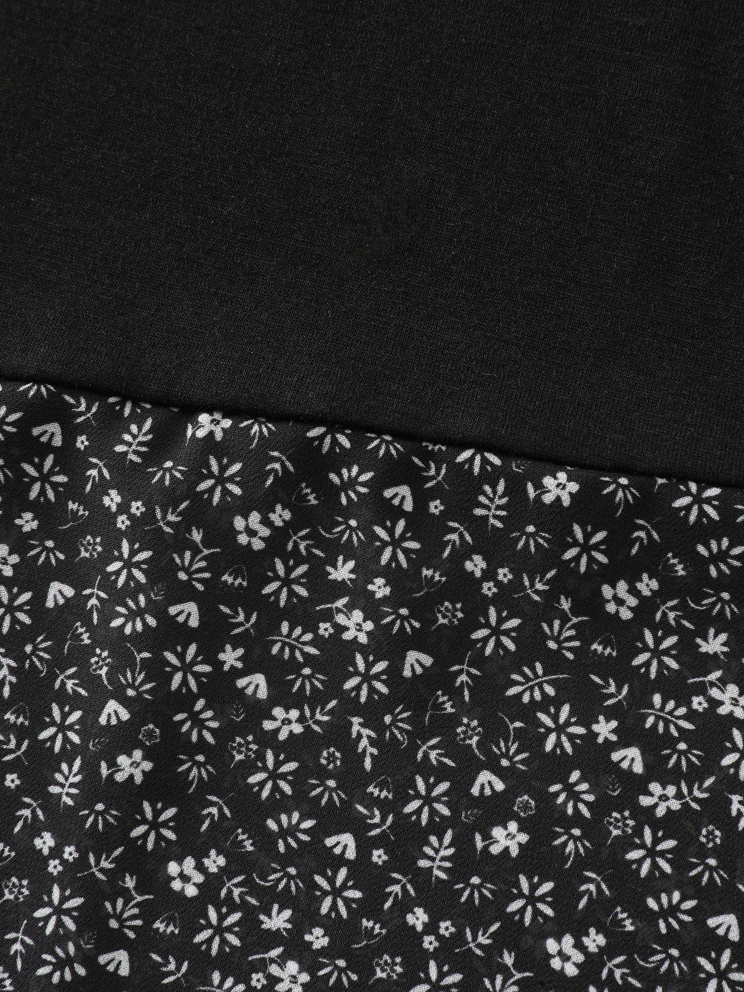 Floral Stretchy Flared Sleeve T-Shirt - Image 7