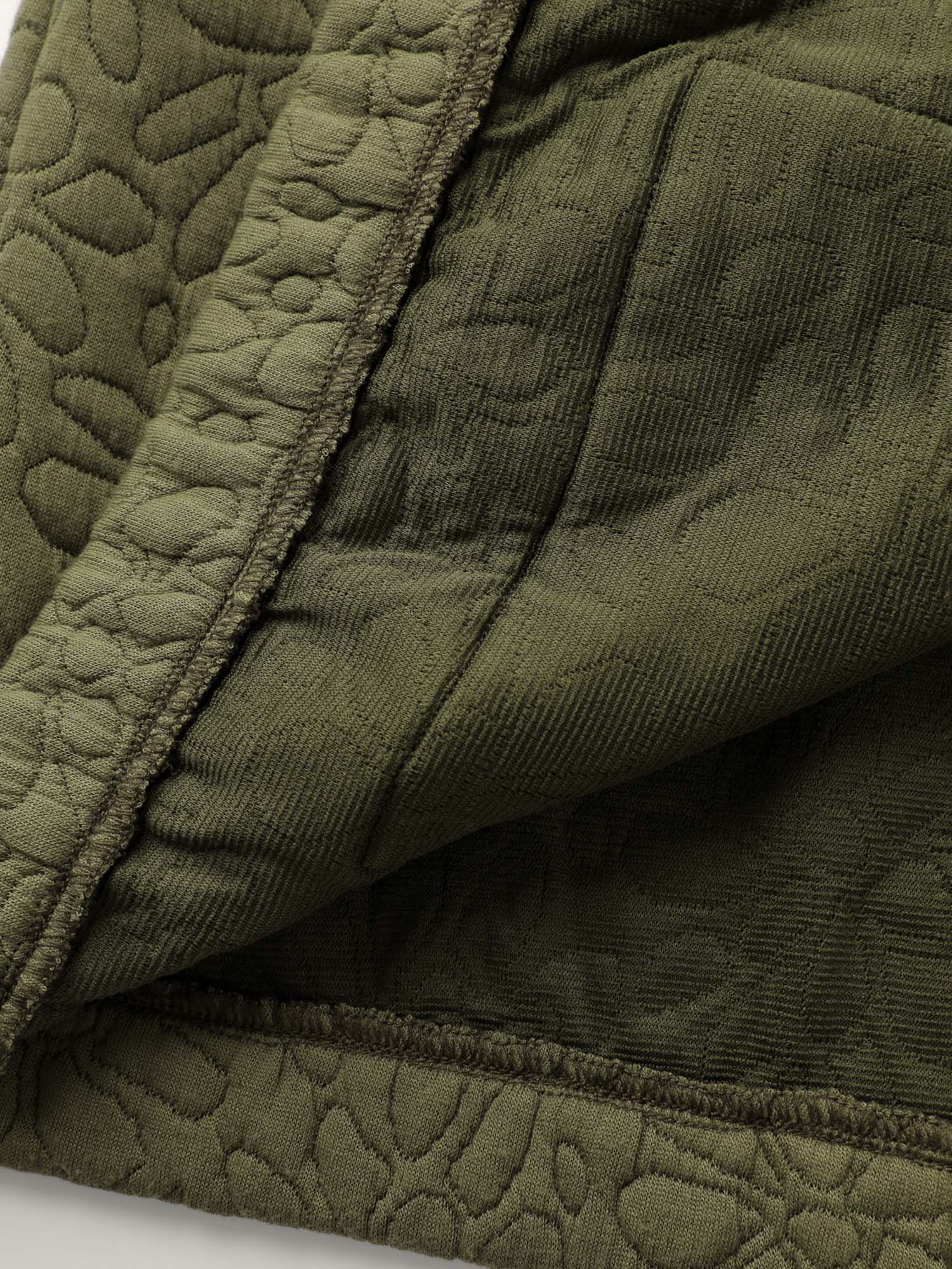 Floral Textured Zipper Front Jacket - Image 6
