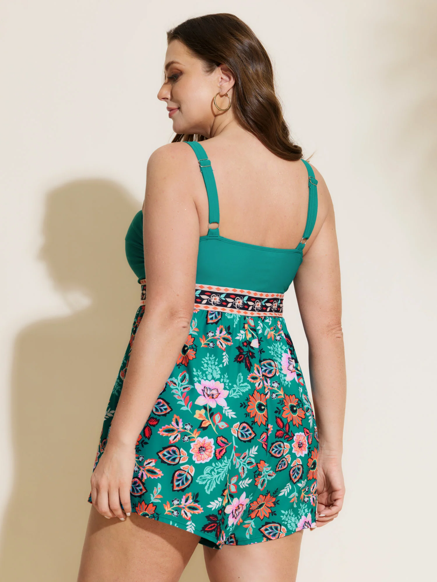 Floral Twist-Front One-Piece Swimsuit - Image 5