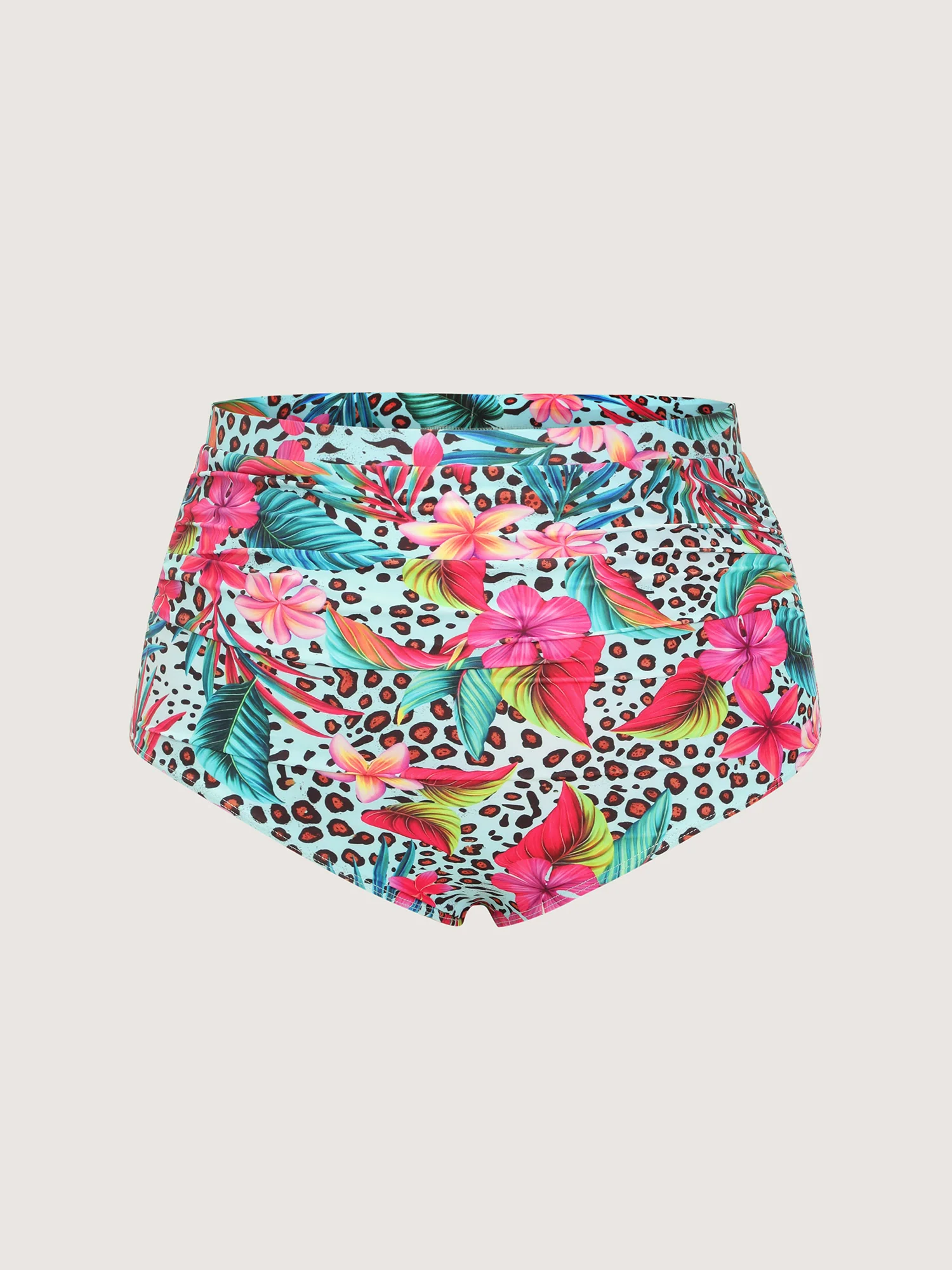 Floral Vibrance High-Waisted Bikini Bottoms - Image 6