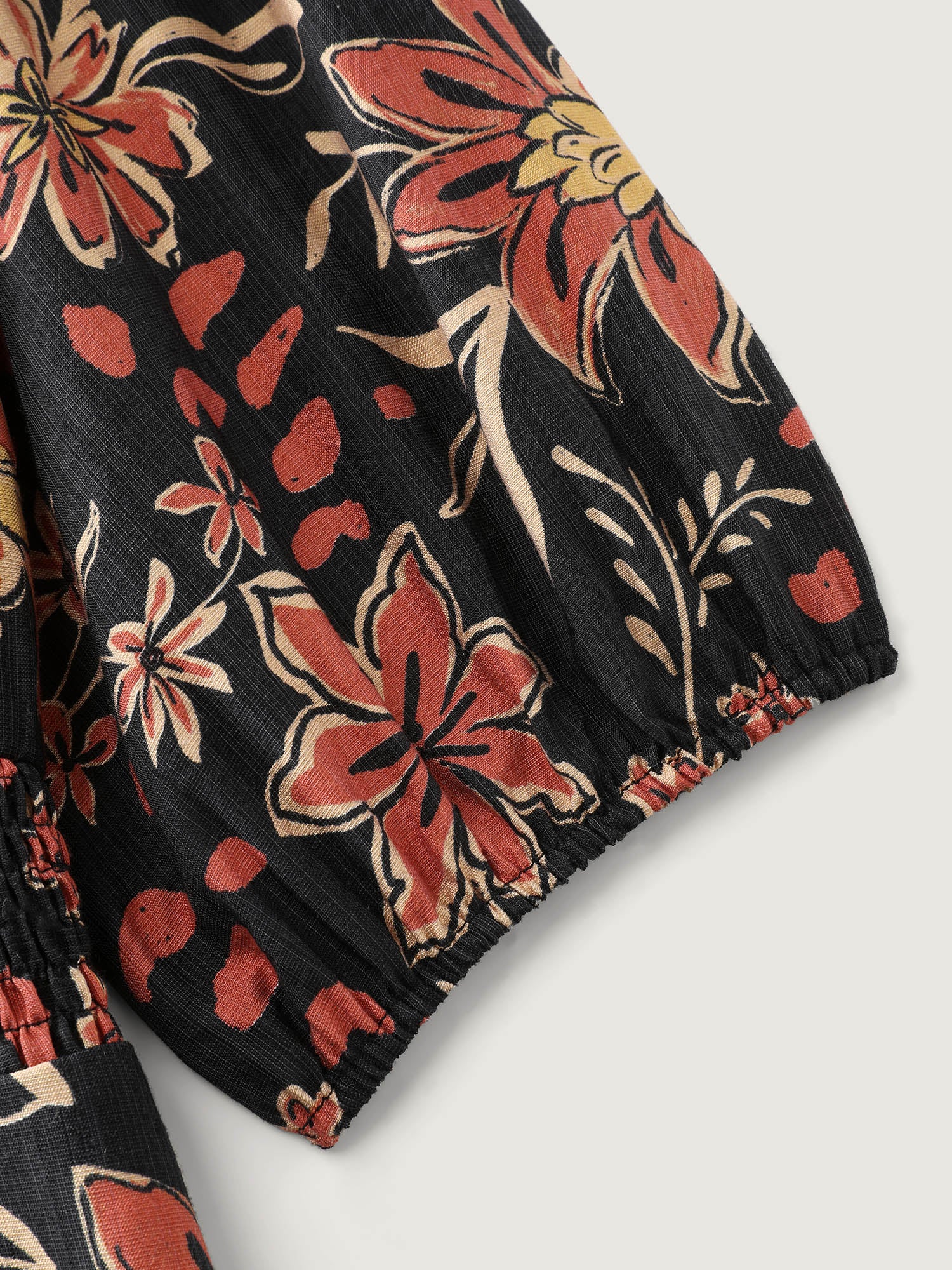 Floral Wide Shirred Waist Pocket Maxi Dress - Image 6