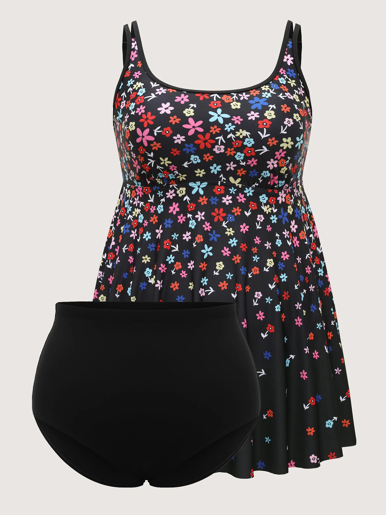 Florals Everywhere Fit and Flare Swim Dress - Image 5