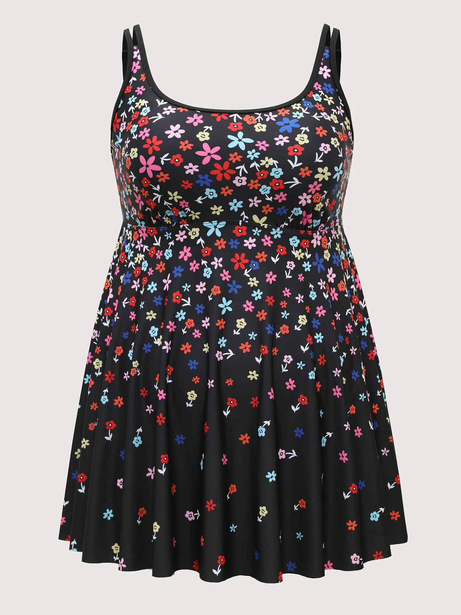 Florals Everywhere Fit and Flare Swim Dress - Image 6