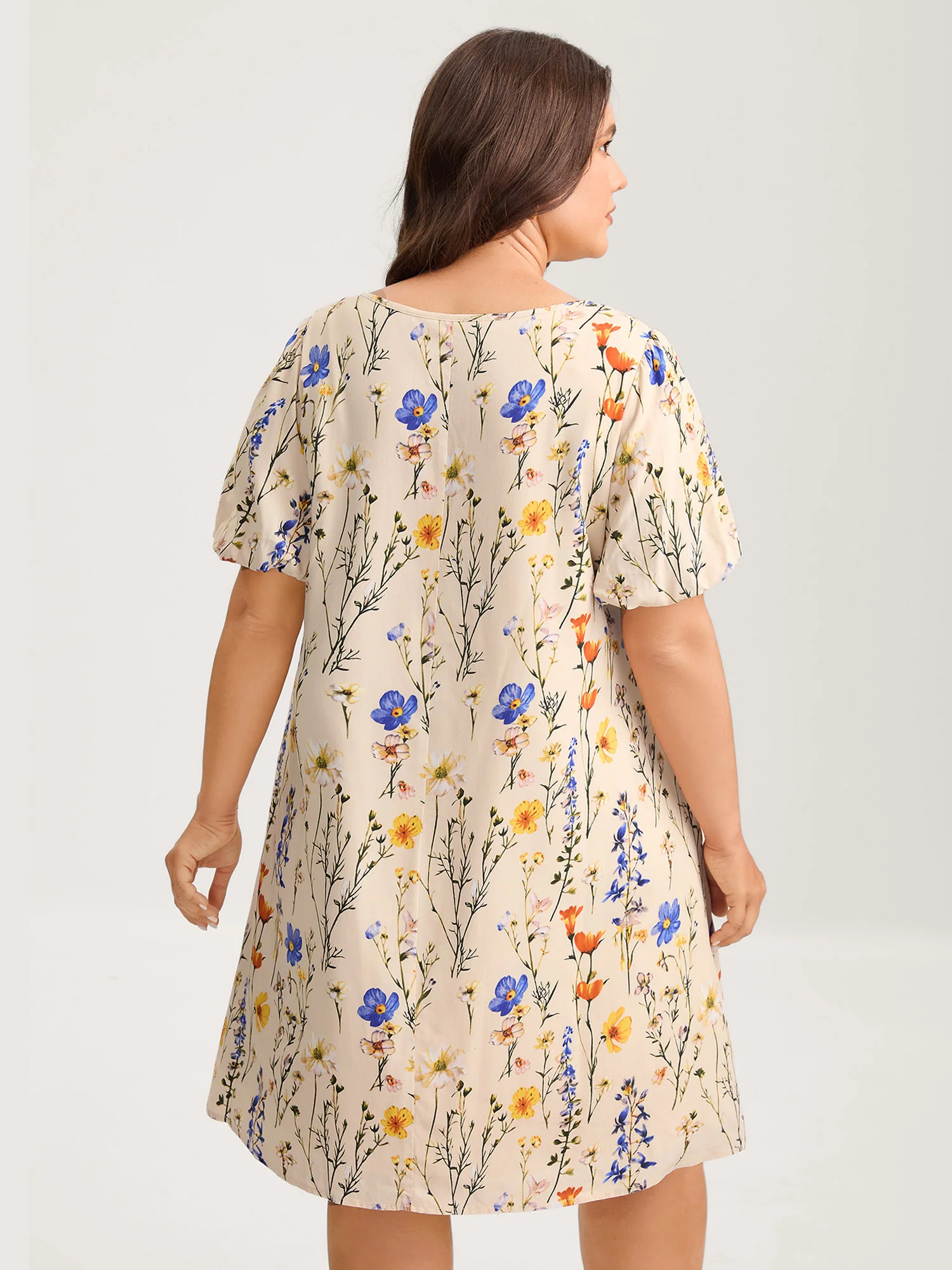 Florals Everywhere Toothpick Pleat Mini Dress - Image 4