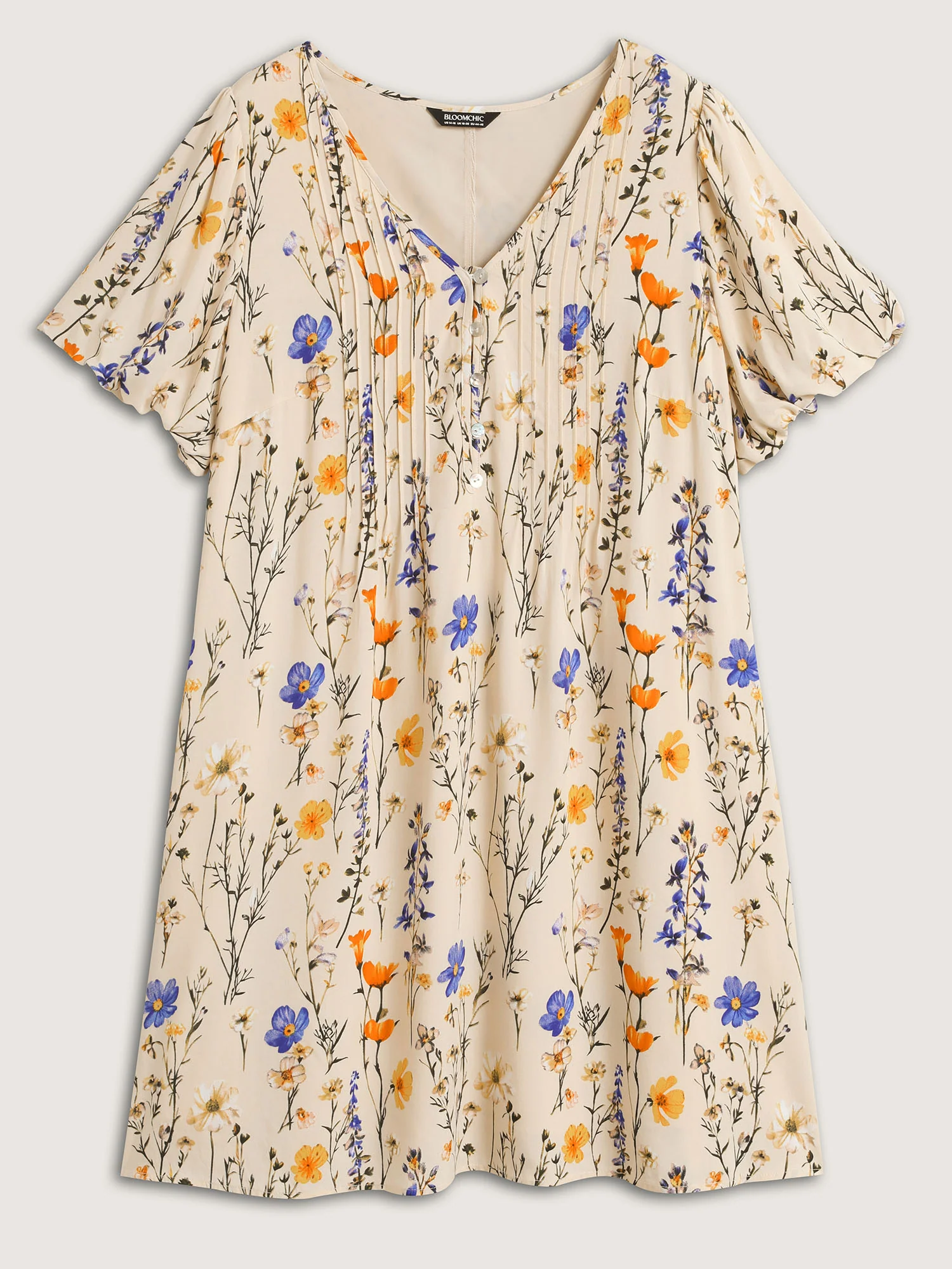Florals Everywhere Toothpick Pleat Mini Dress - Image 7