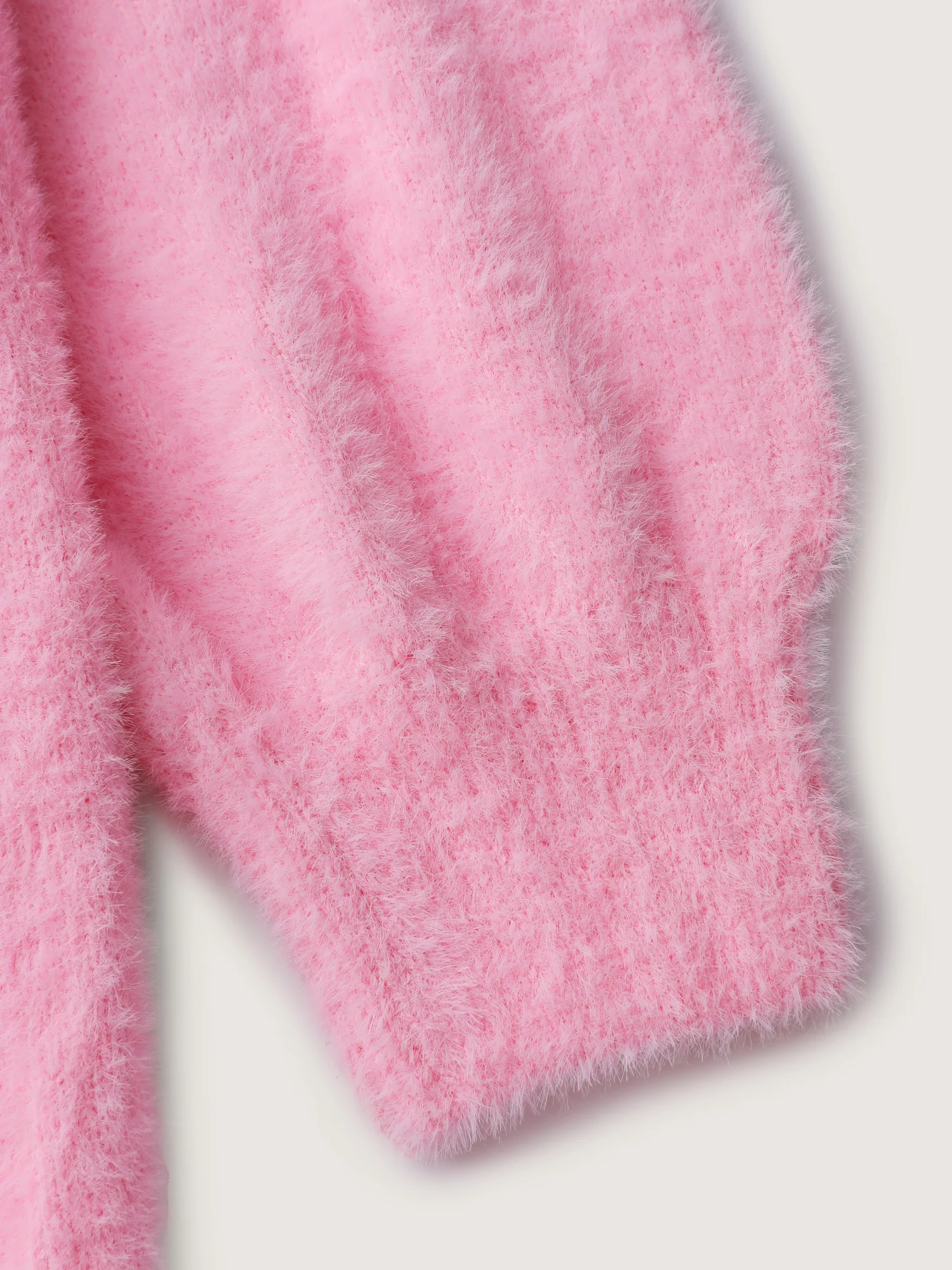 Fluffy Ribbon Bowtie Knit Cardigan - Image 6