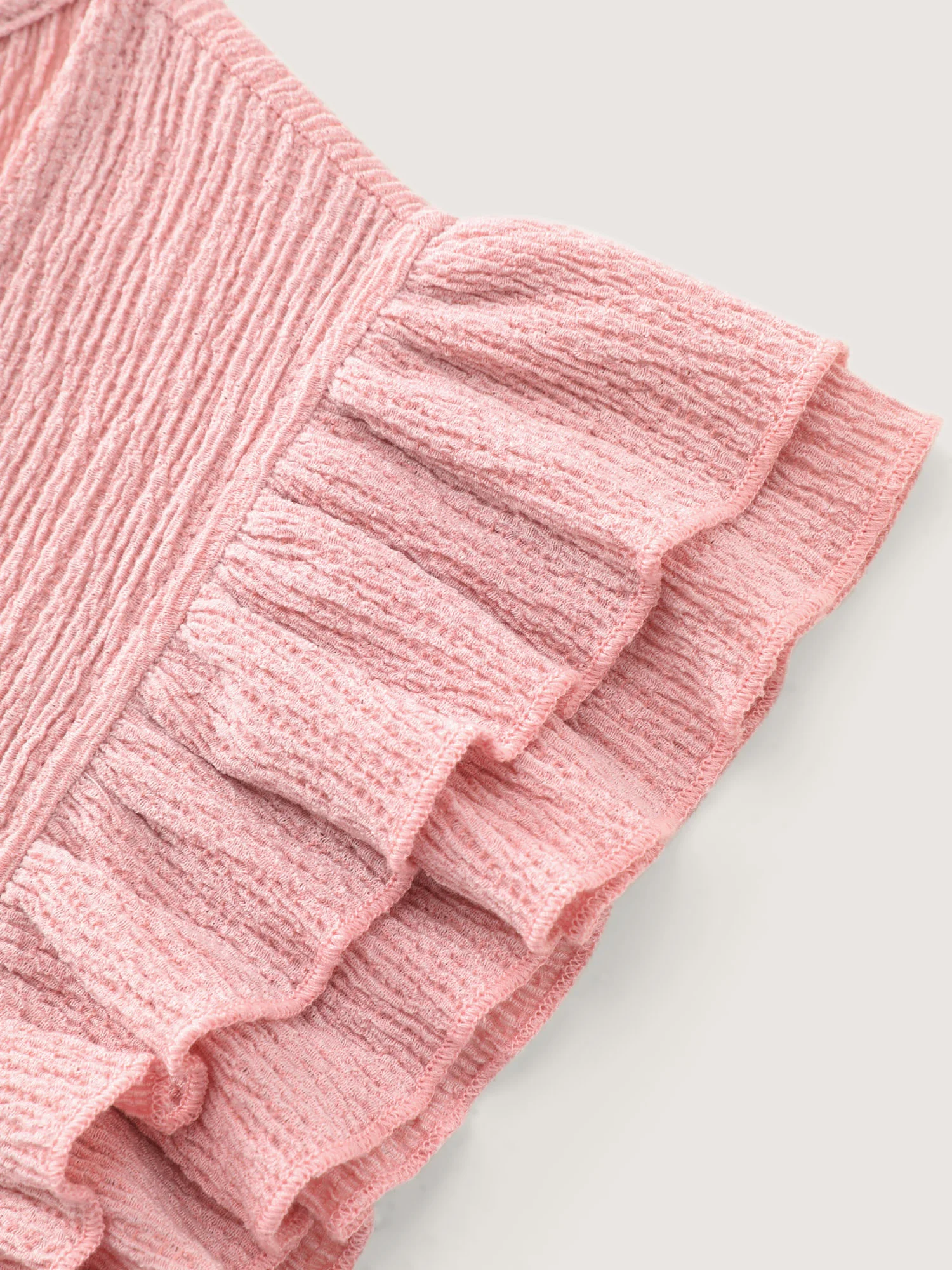 Flutter Layered Sleeve Sweetheart Knit Top - Image 6