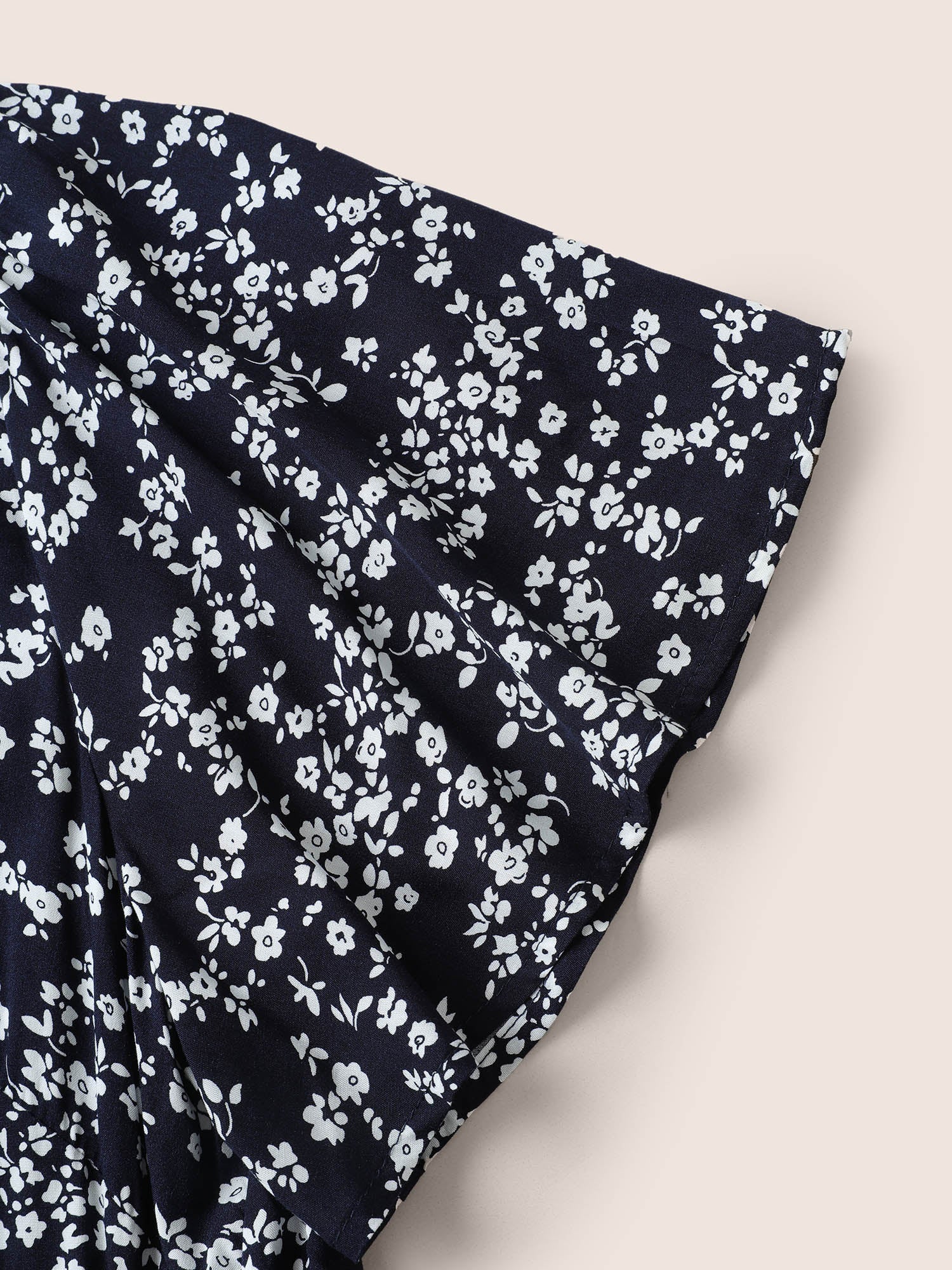 Bloom Dress - Flutter Sleeve Ditsy Floral Pocket Split Maxi Dress - Image 12