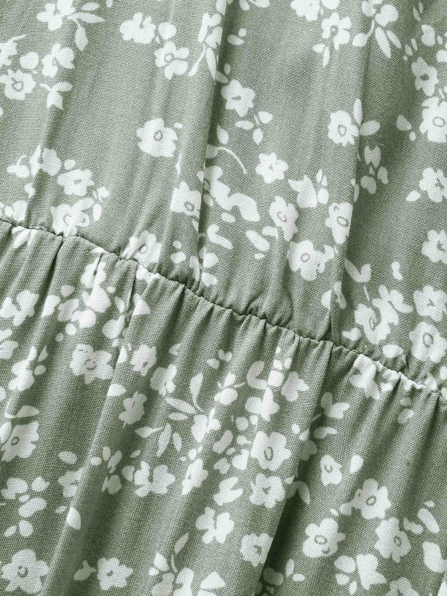 Bloom Dress - Flutter Sleeve Ditsy Floral Pocket Split Maxi Dress - Image 50