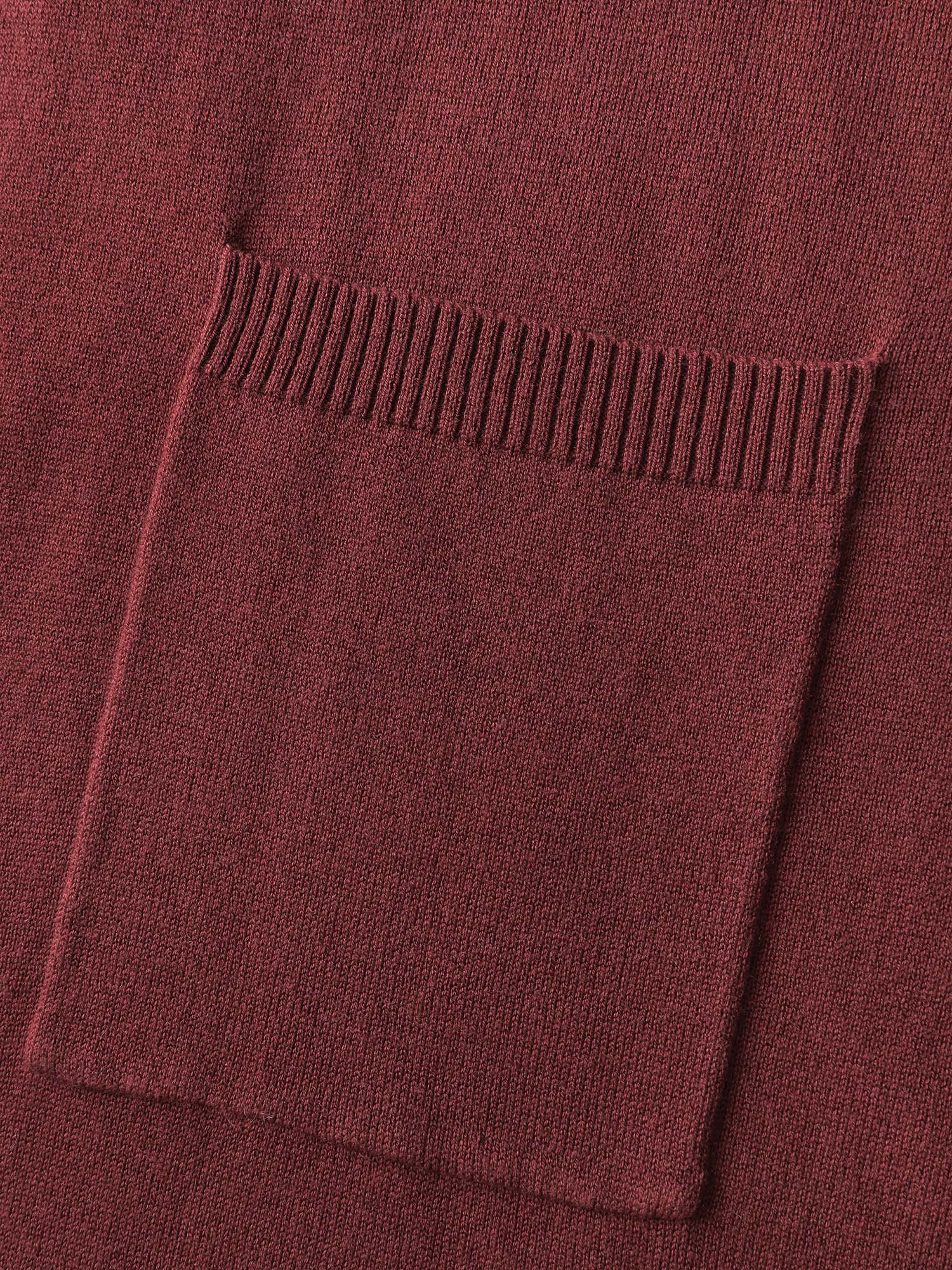 Supersoft Folded Collar Pocket Open-Front Knit Cardigan - Image 6