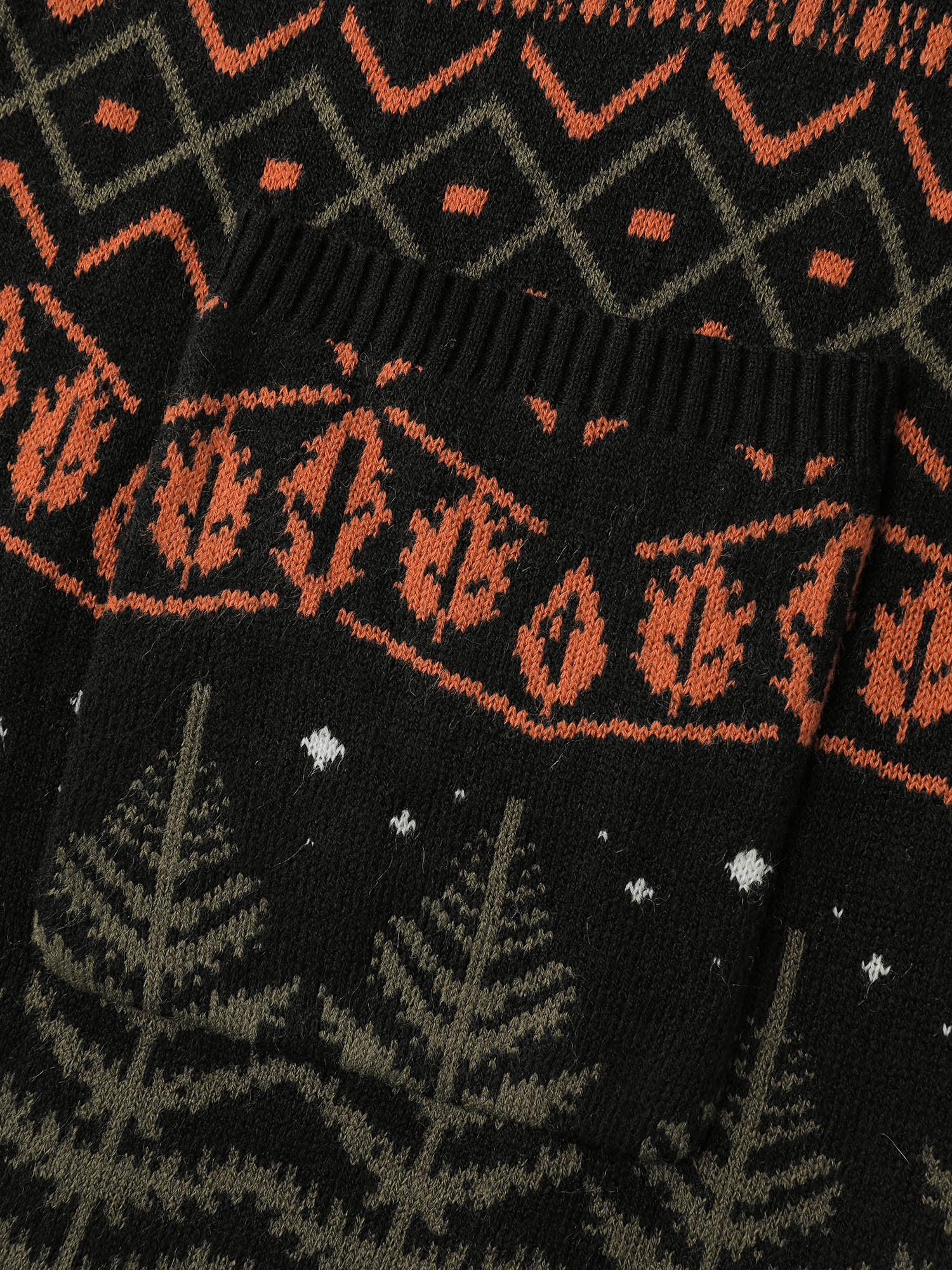 Fox in Forest Contrast Knit Cardigan - Image 9