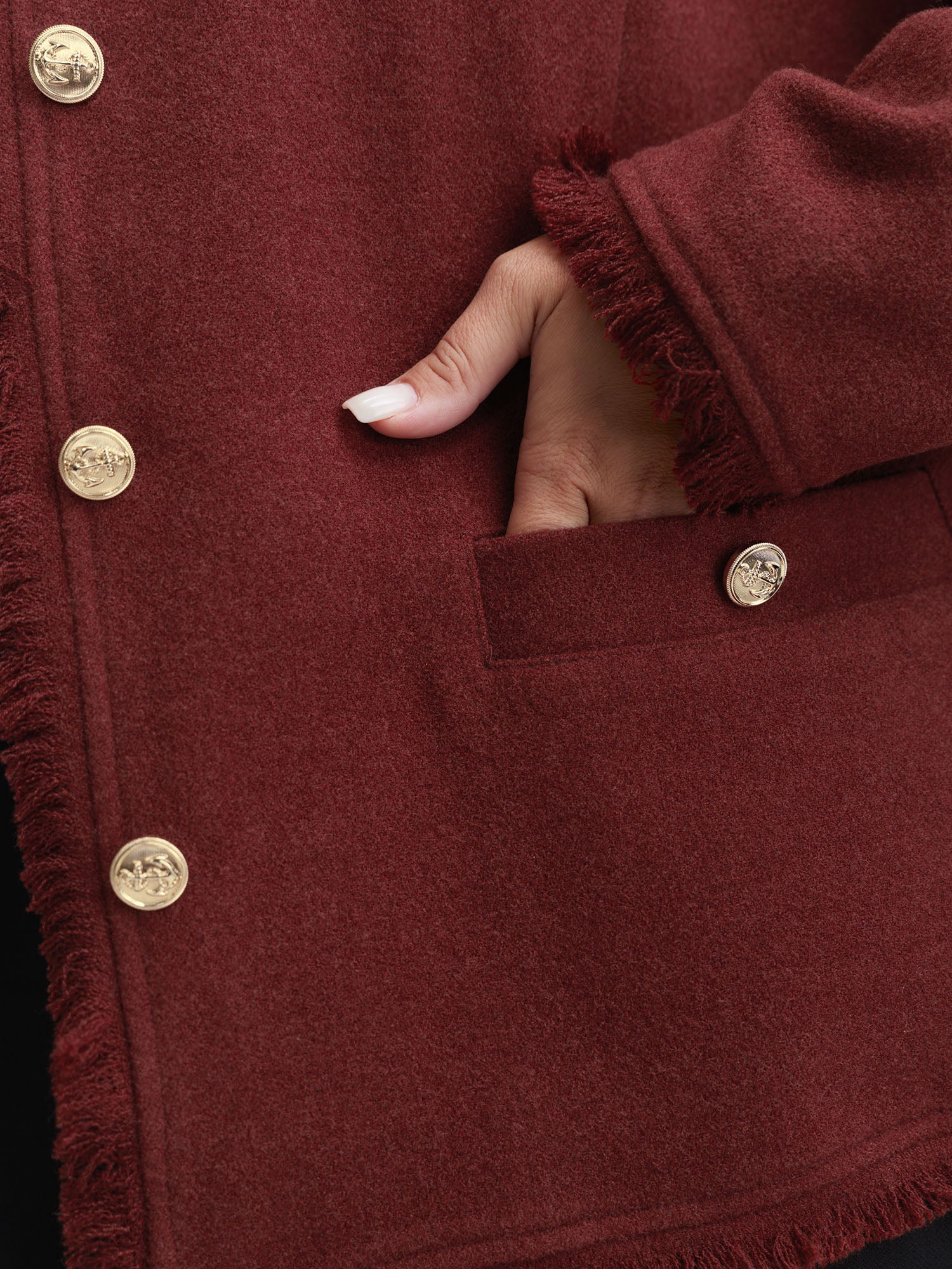 Frayed Edges Button-Down Jacket - Image 3